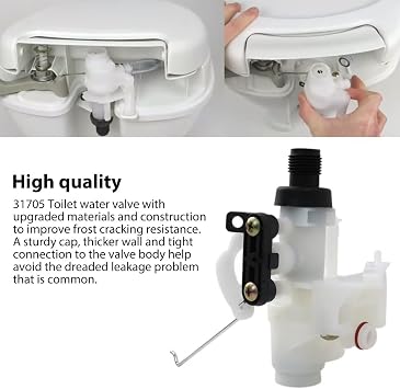 31705 Toilet Water Valve Kit Replacement for Aqua Magic V Foot Pedal Flush Low/High product models: 31652, 31671, 31687, 31663, 31679, 31695, 31653, 31672, 31688