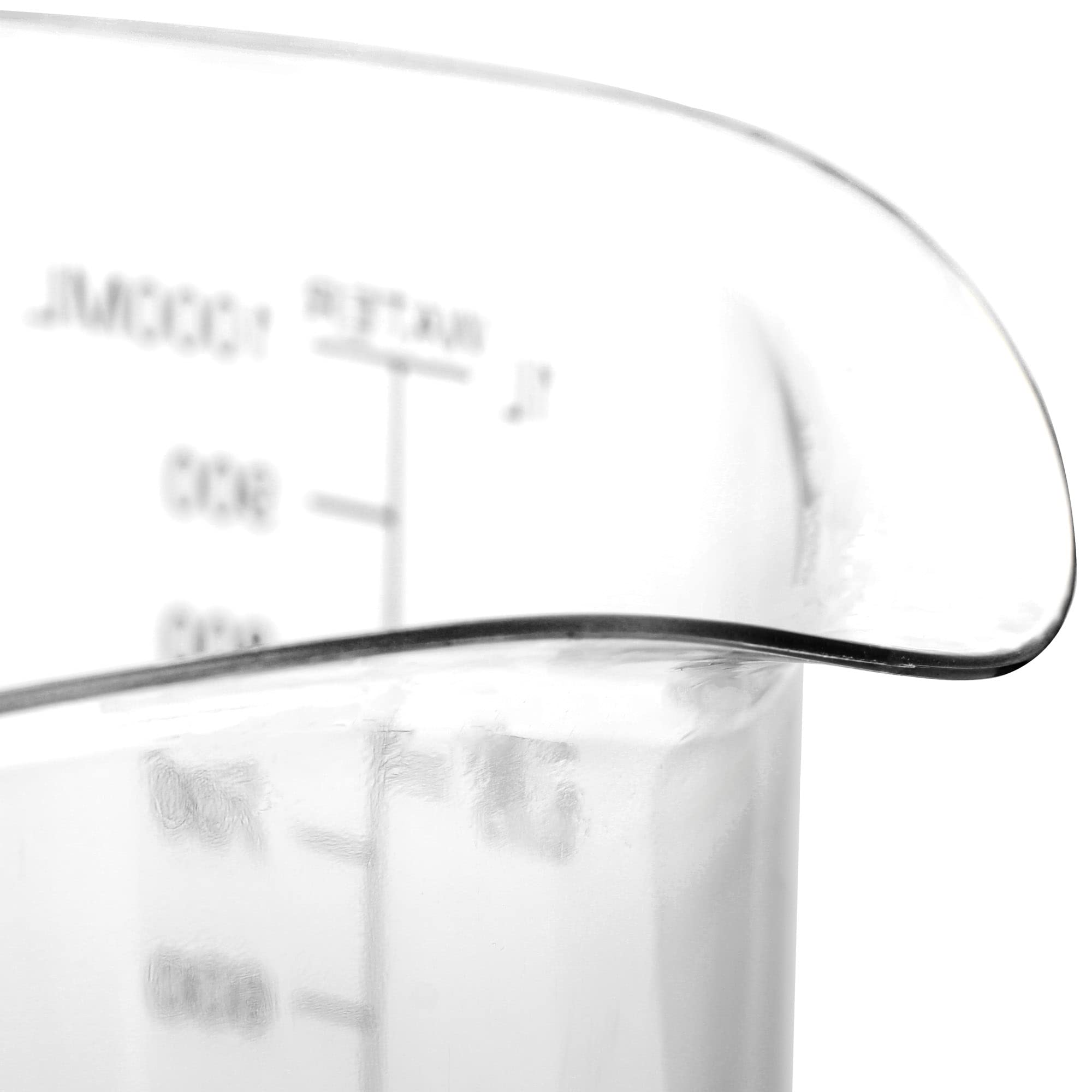 com-four® 36-teiliges Messbecher-Set - rutschfeste Messkannen in 3 Größen 250 ml / 500 ml / 1000 ml - Dosierhilfe mit Skala in Milliliter und Gramm - Abmessbecher