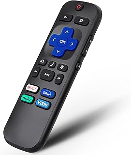 Remote Control Compatible for Hisense-TCL-Onn-Sharp-Roku TV Remote Replacement, with Buttons for Netflix, Disney, Hulu, VUDU