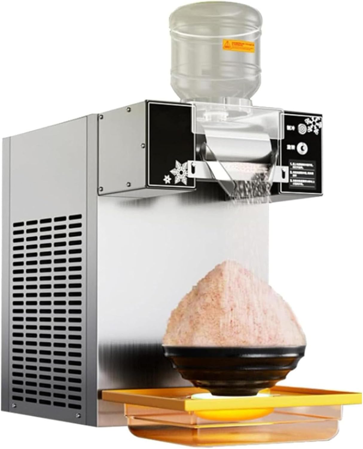 Snowflake Ice Shaved Ice Machine, Fruity Ice Crusher, Summer Shaved Ice Machine, Mechanical Knob to Adjust The Speedsuitable for Family Gatherings, Parties, Dessert Shops ()