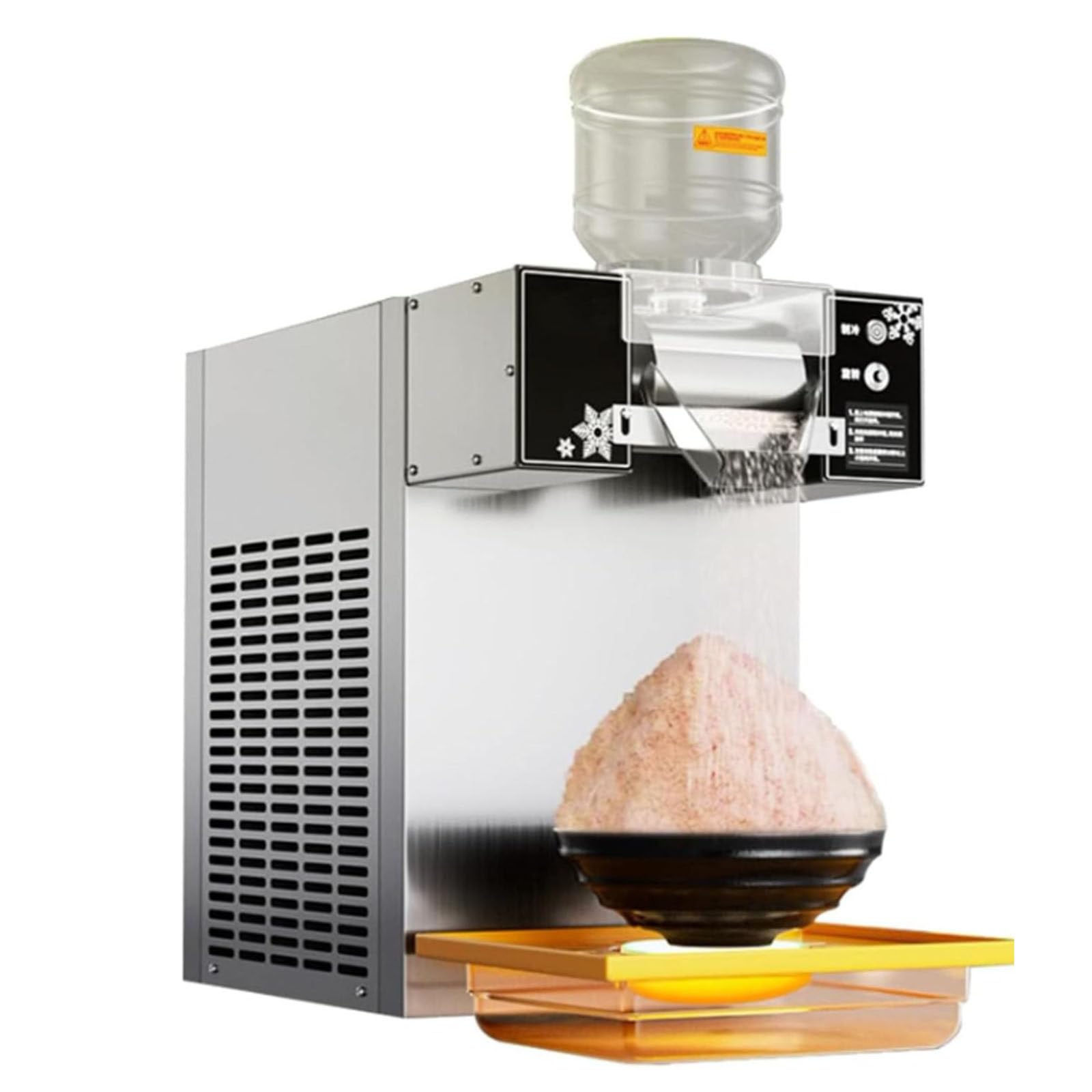 HCZKIUJY Snowflake Ice Shaved Ice Machine, Fruity Ice Crusher, Summer Shaved Ice Machine, Mechanical Knob to Adjust The Speedsuitable for Family Gatherings, Parties, Dessert Shops