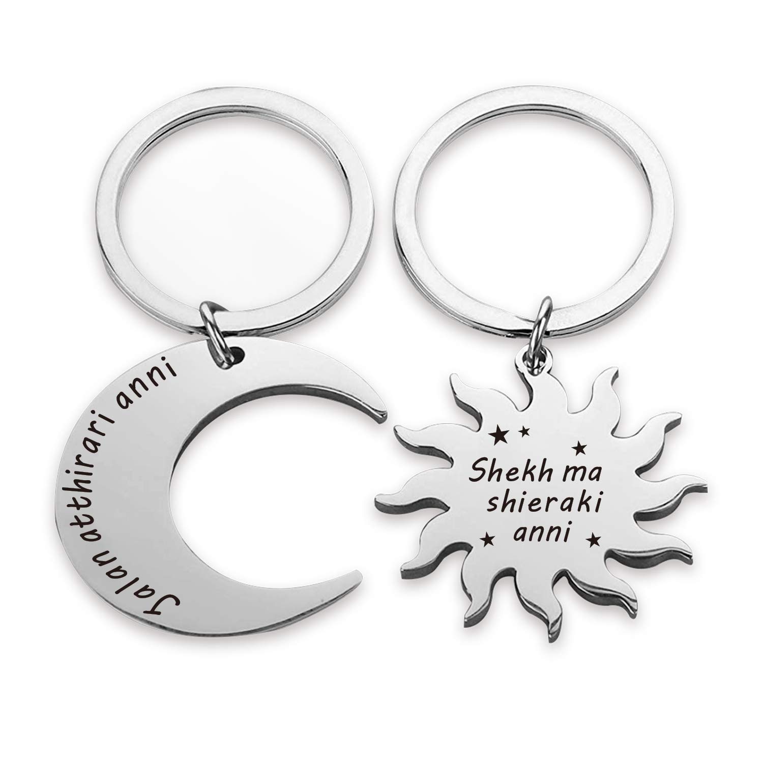 Buy EIGSO My Sun and Stars Moon of My Life Couple Keychain Game of Thrones  Jewelry Daenerys Keyring Dothraki Keychain (Jalan atthirari anni KR) Online  at desertcartBotswana