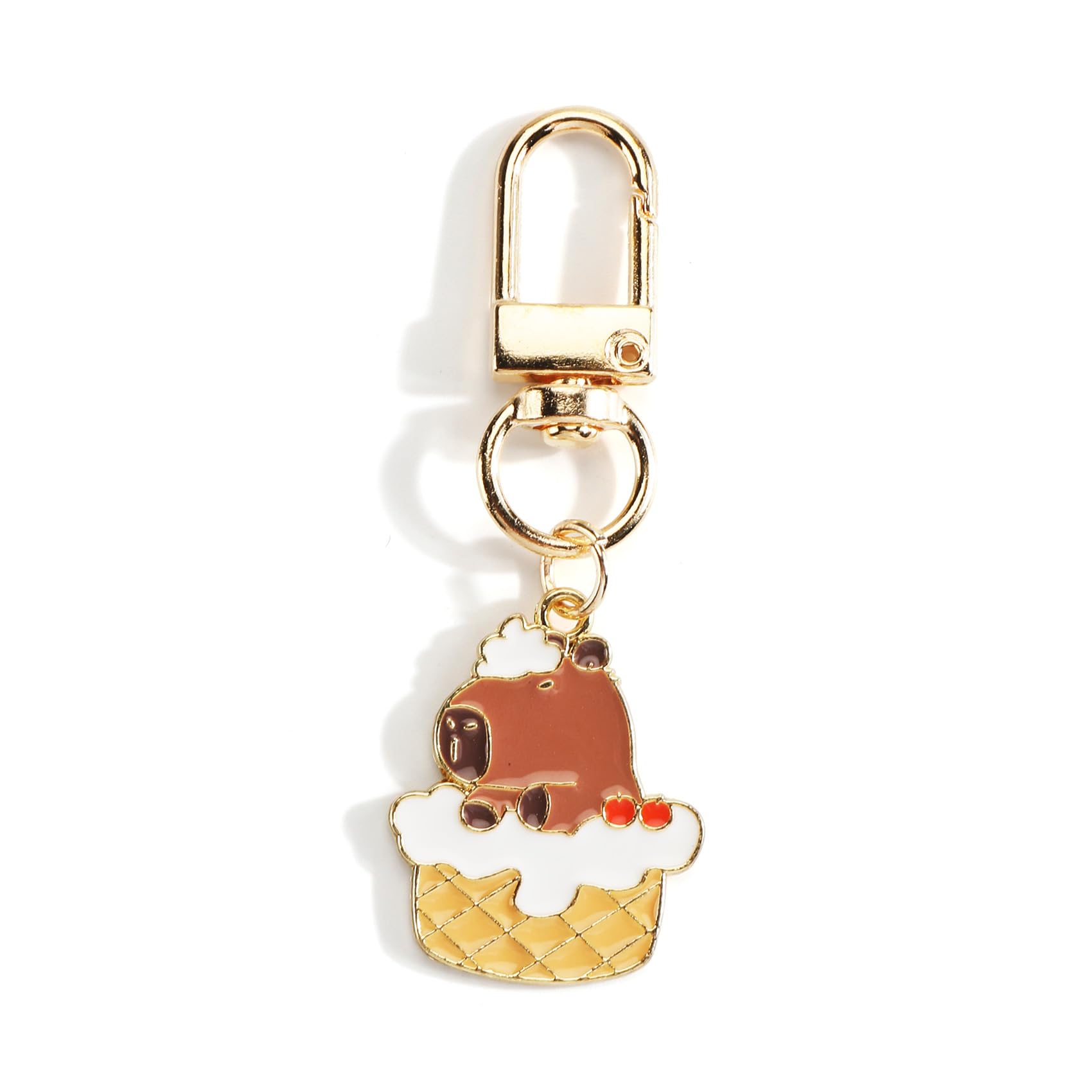 OBEISN Schlüsselanhänger Capybara Design, Tortendesign, Eine kreative und niedliche Geschenke für Frauen, Kleine Geschenke, Freundin und Schwester, Accessoire für Taschen und Rucksäcke