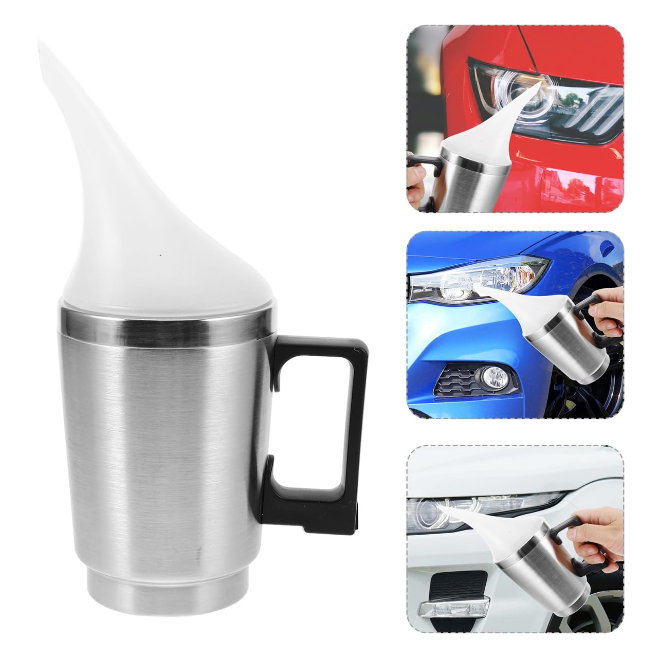 ABOOFAN Kit Rénovation Phares Auto 189 g – Tasse Chauffante Vapeur pour Éliminer Jaunissement & Rayures, Nettoyage en Profondeur pour Optiques, Protection Longue Durée pour Voitures & Motos