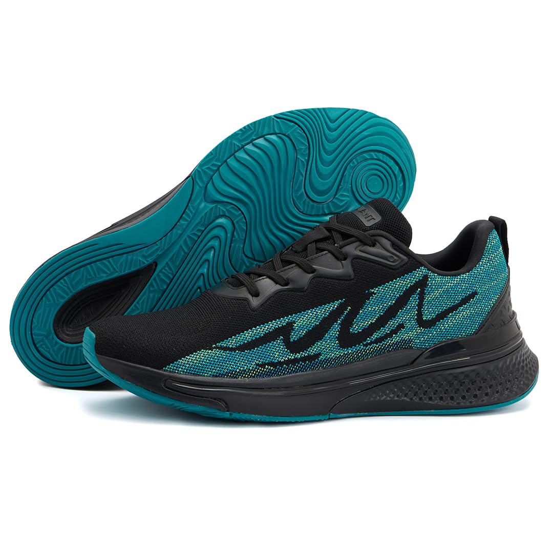 AVANT Men's Spectrum Running and Training Shoes-Superior Traction,Anti Skid, Lightweight, Multi Directional Flexibility, Enhanced Cushioning, Sports Footwear (AVMSH138CL01UK10_Black/Blue) 4