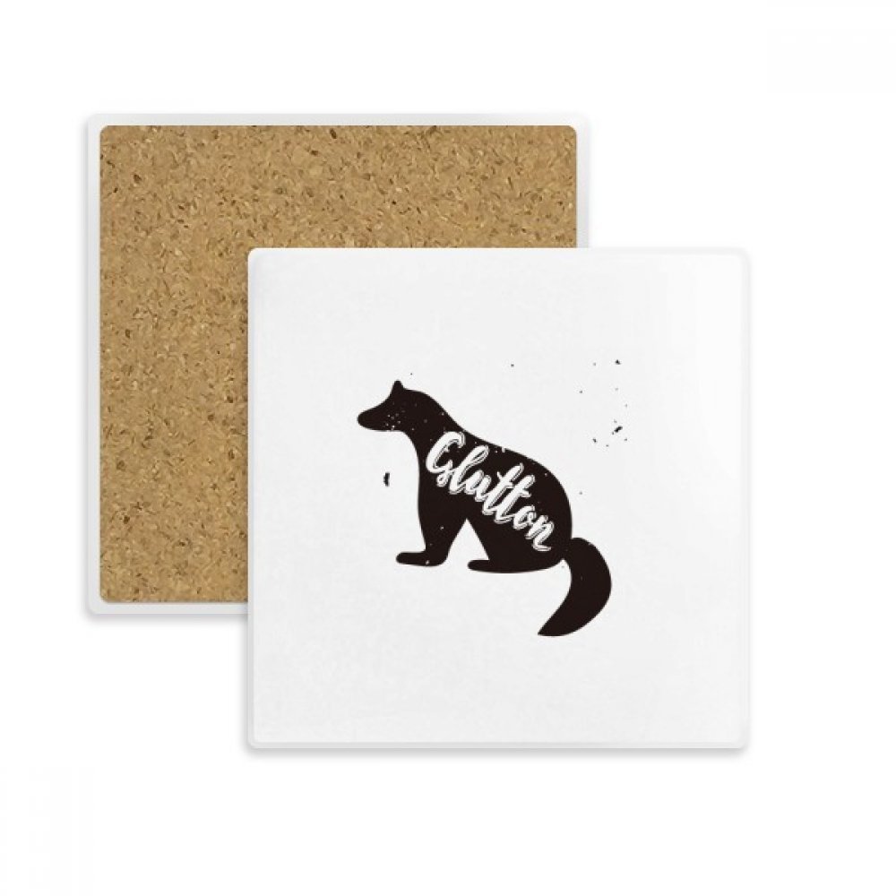 Coaster absorbant glouton noir et blanc pour votre pause café