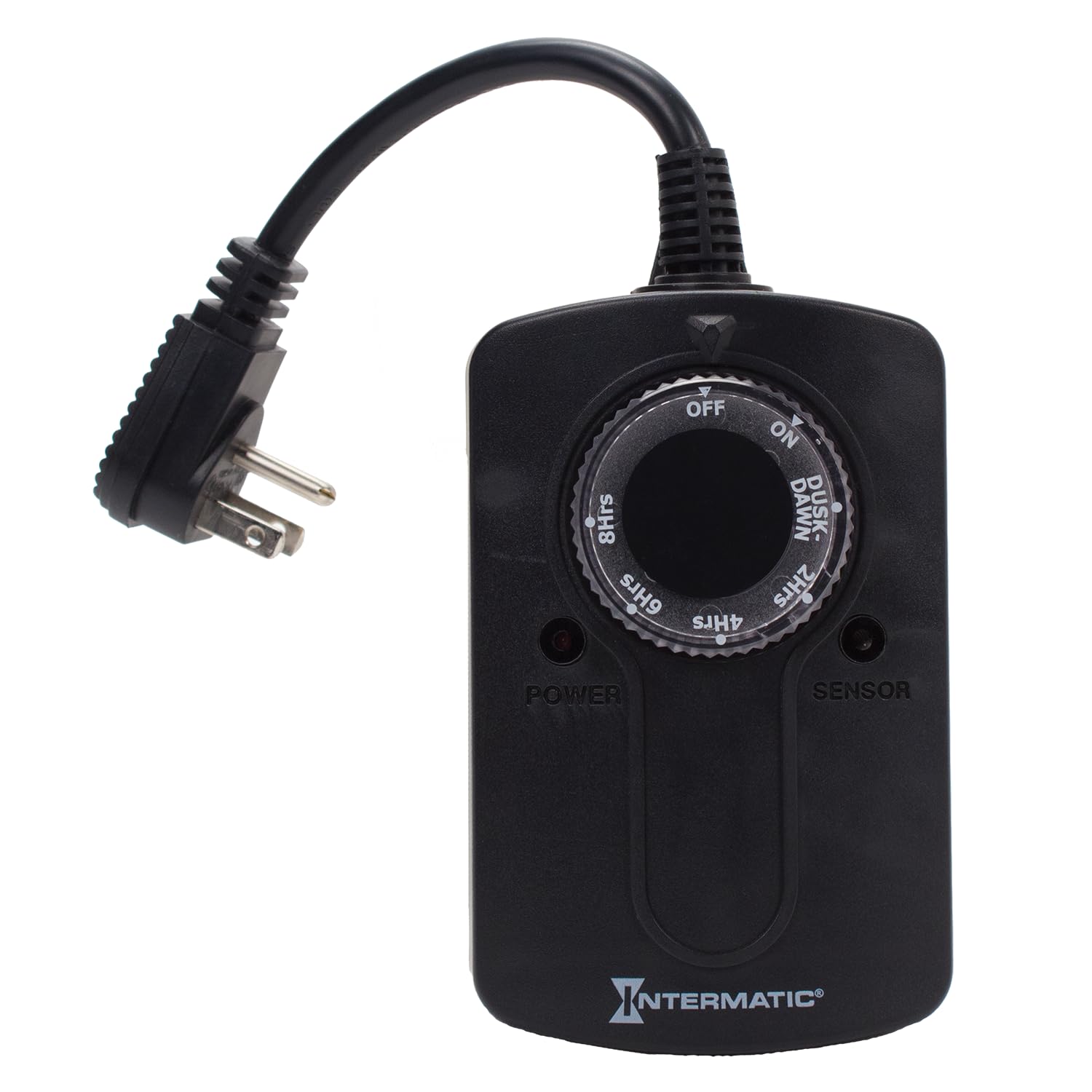 Intermatic HB51K Timer per sensore di luce all'alba per esterni, 8-amp, 2 uscite, Nero