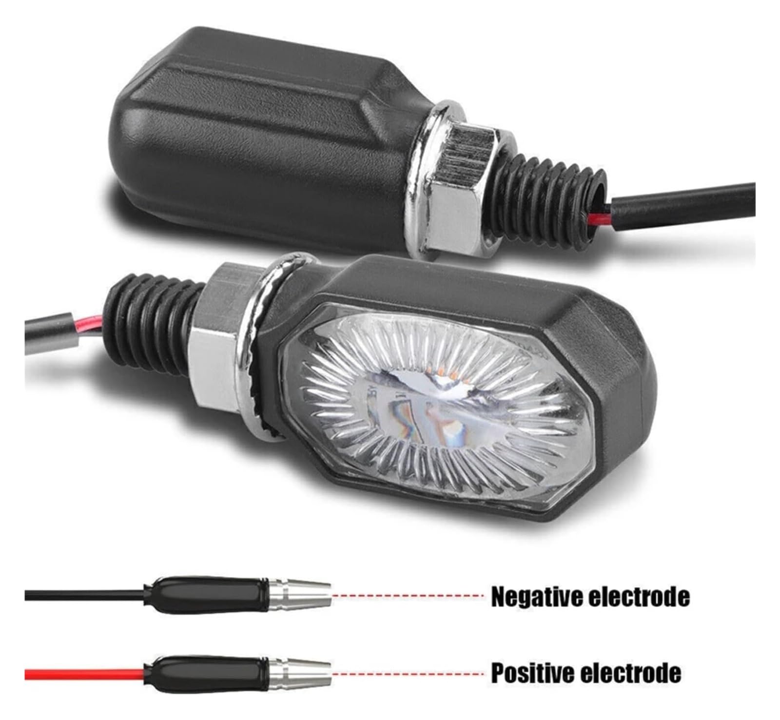 Indicatore di direzione Moto per Z900RS per ZZR600 Moto Freccia Direzione Lampadina Lampeggiante Indicatore Luci 12V 10mm(4 PCS)