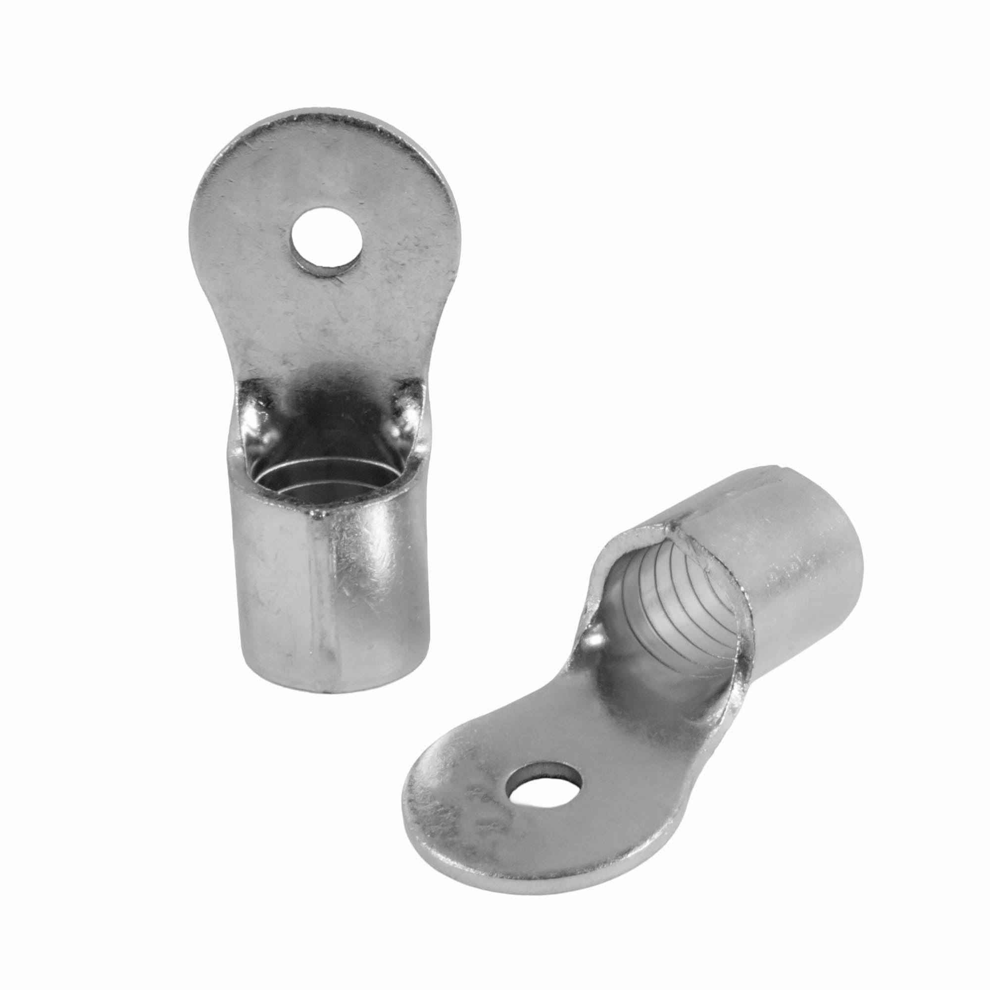 SeKi Ring Cable Lugs 70-95 mm², M6 I Crimp Cable Lugs Uninsulated I for Multi, Fine-Wire Conductors I Press Cable Lug Made of Tinned Copper Pack of 10