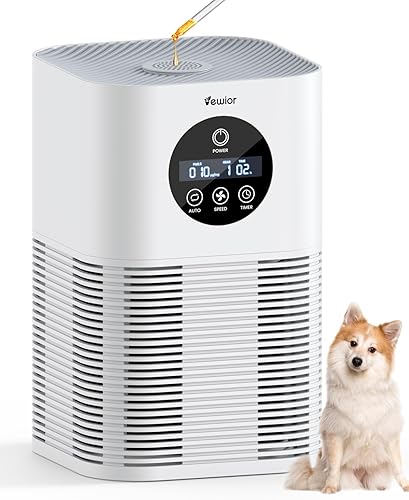 Purificadores de aire para el hogar, habitación grande de hasta 600 pies cuadrados, purificadores de aire VEWIOR H13 True Hepa para pelo de