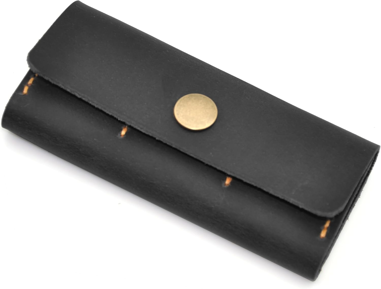 Guitar pick holder leather,Guitar pick holder gift,Leather guitar pick case,Gift for guitarist (Black)