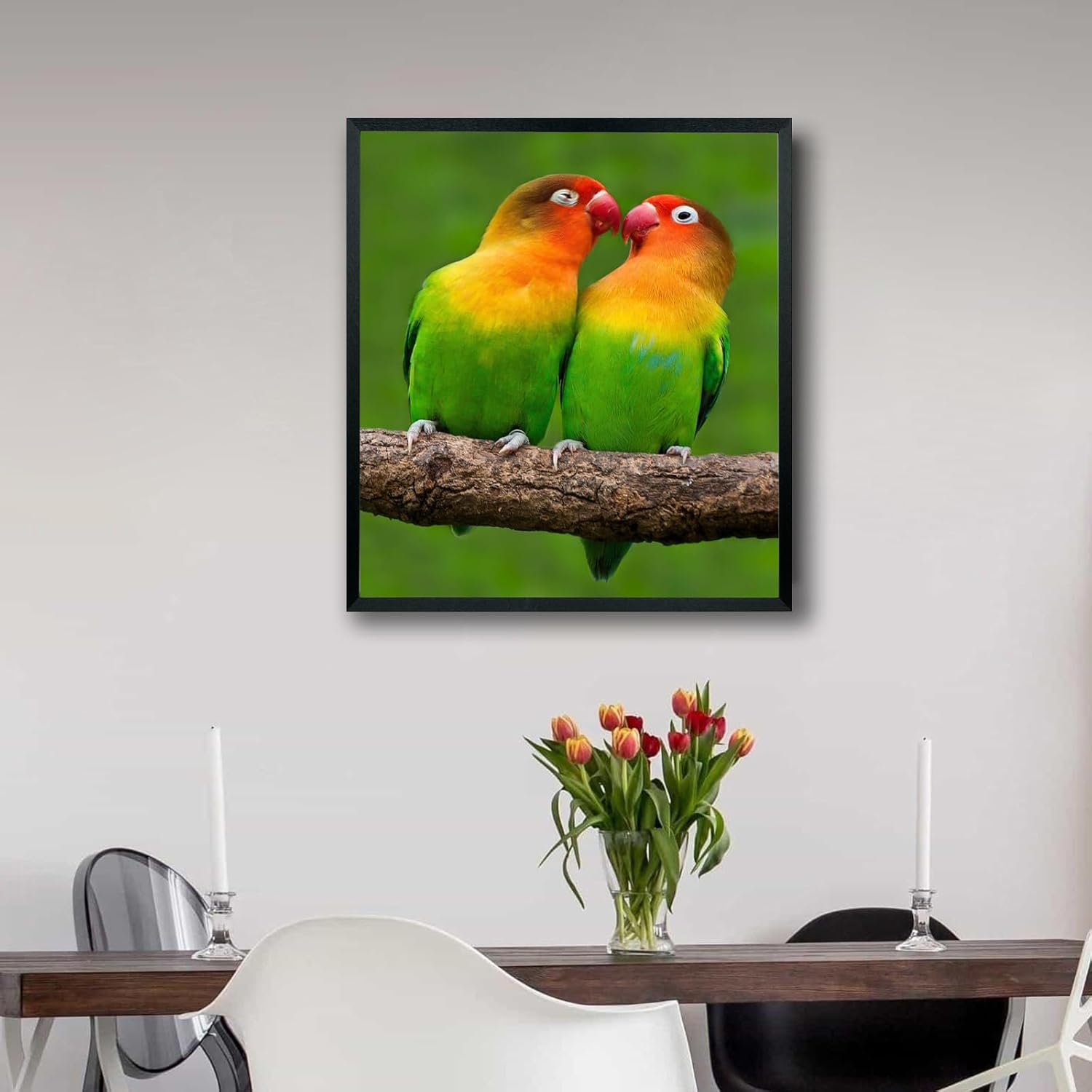 Mxtallup 21x24 Picture Frames Solid Wood Poster Frame for Wall 21x24 Photo Frames Family Black (T22B2124)