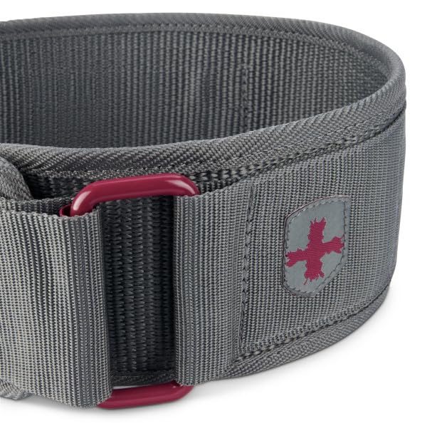Harbinger 4" Nylon Women's Weightlifting Belt-Protects Lower Back and Abdomen,Thick and Flexible Nylon Web Provides Durability - Image 3