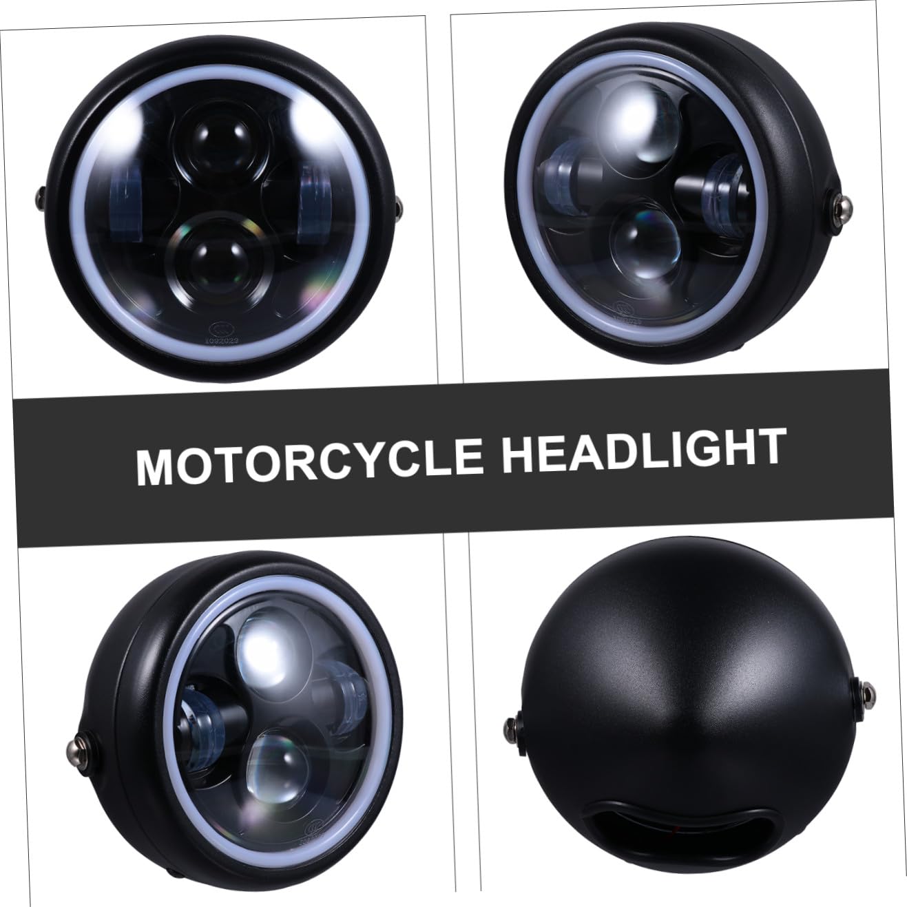 CALLARON Faro LED per Motocicletta Retro Vintage Proiettore a Led, Luce di Guida Notturna Resistente ad Ambienti Difficili, per Moto Cg125 Gn125, Luce da Lavoro Esterna ad Alta Durabilità