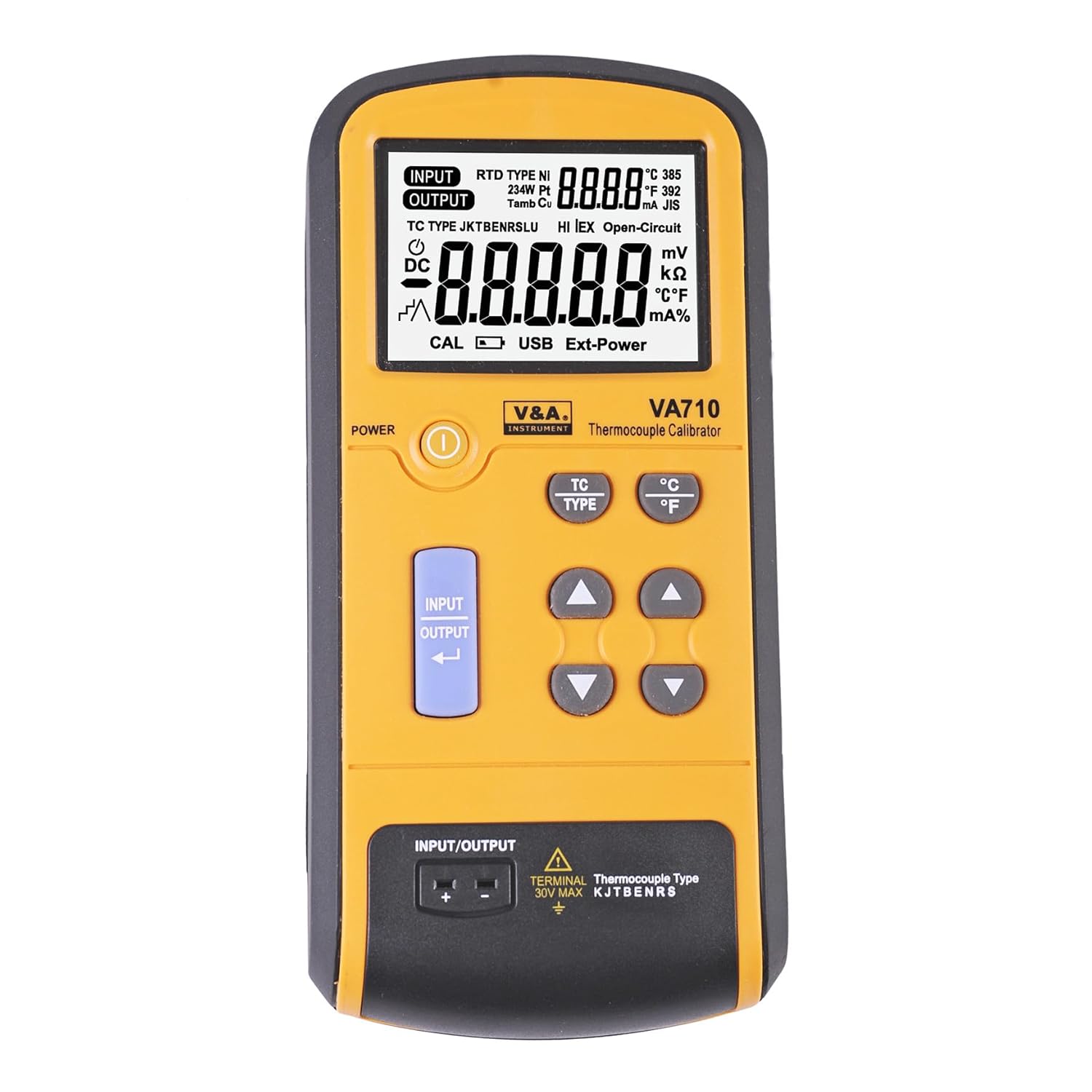 VA710 Thermocouple Calibrator, Thermocouple Simulator/Meter