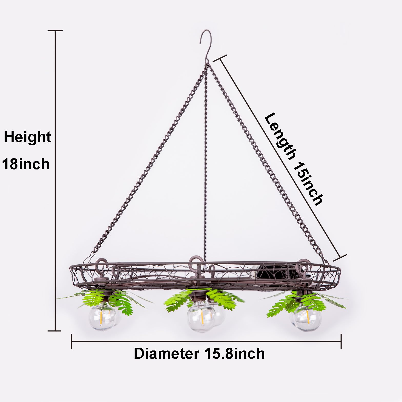 Amazon.co.jp: 電池式屋外シャンデリア、装飾吊り下げペンダント