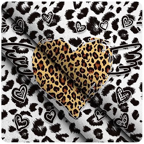 Cow Print Black And White Curtains For Bedroom 42X84Inch Safari Animal Curtains For Living Room Decor Brown Leopard Window Drapes Grommet Heart Room Darkening Curtain For Kitcken Kids Nursery 2 Panels #TOP5