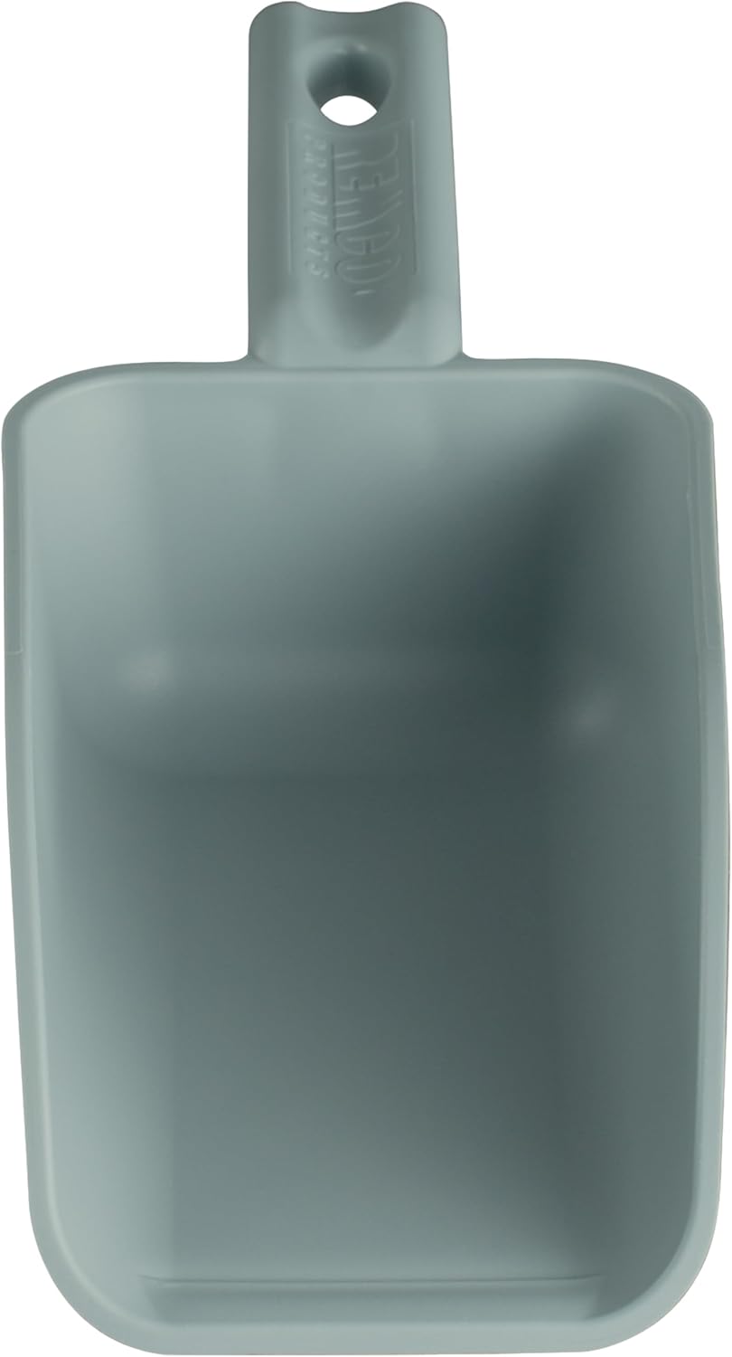 Remco 640088 Color-Coded Plastic Hand Scoop – BPA-Free, Food-Safe Scooper, Commercial Grade Utensils, Restaurant and Food Service Supplies, Large 32 Ounce Size, Gray