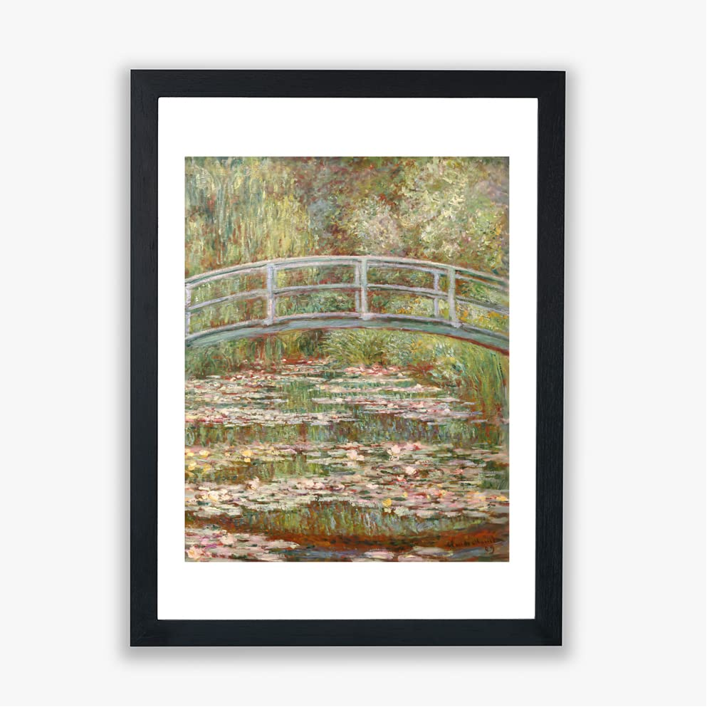Póster de Monet Puente japonés grande para un salón elegante y relajante