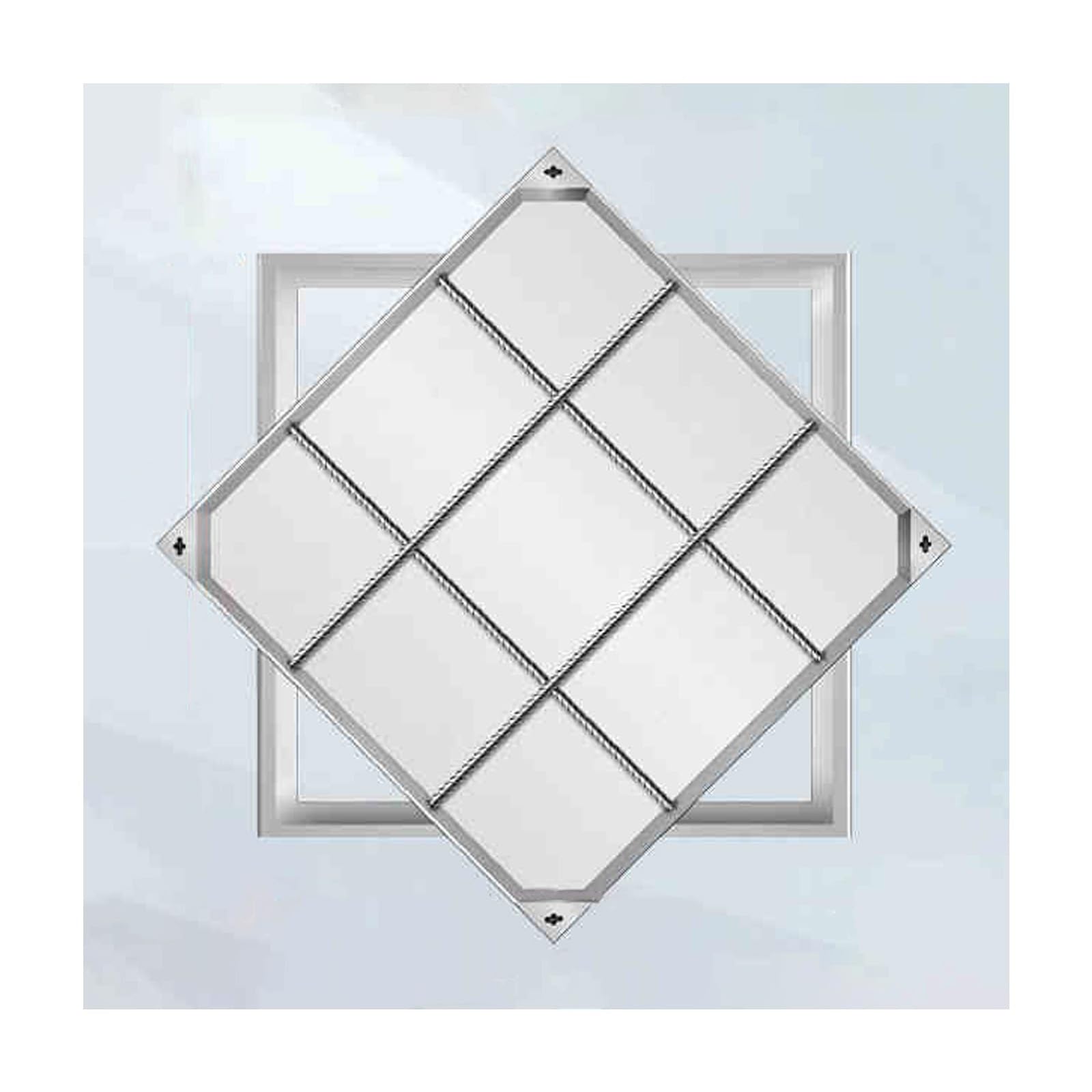 Manhole Covers, Excellent Performance in Wear Resistance, Structural Strength and Application Range(80 * 80 * 5cm/31.4 * 31.4 * 1.96in)