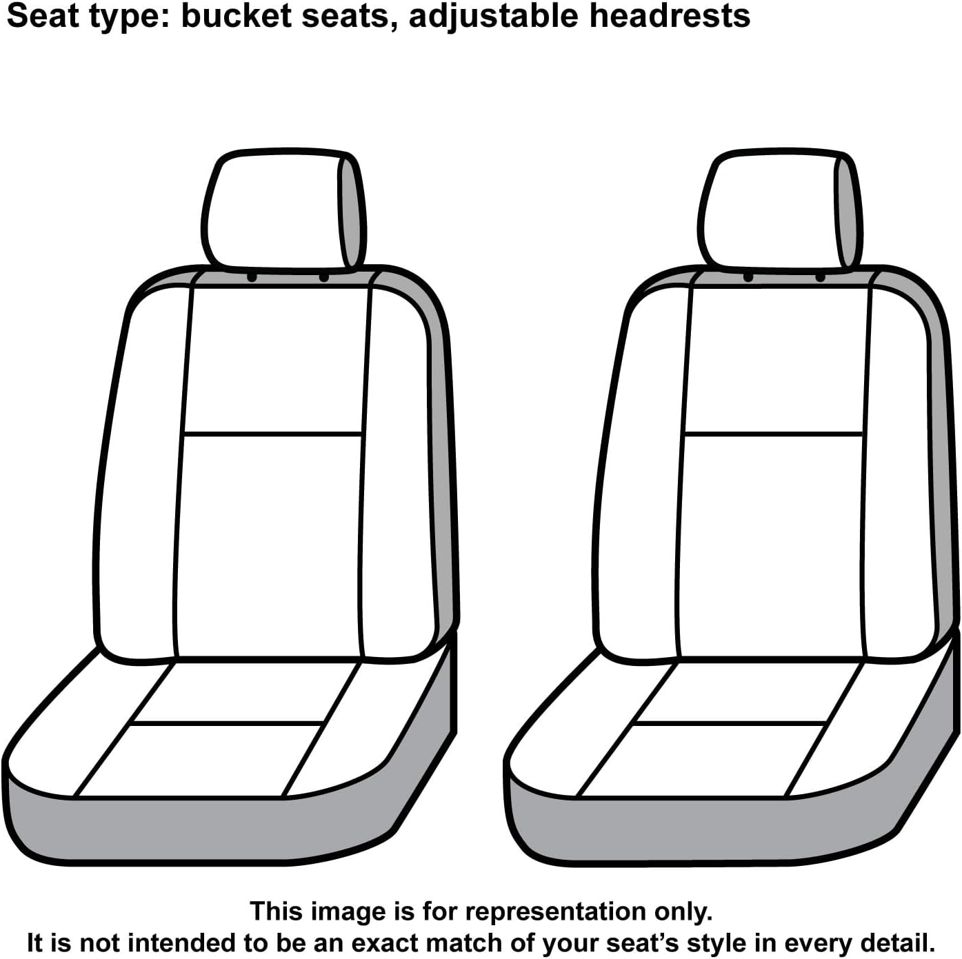 Covercraft Carhartt SeatSaver Custom Seat Covers | Fits 2015-2018 Ford F-150 (excludes Raptor) | 1st Row Bucket Seats, Duck Weave Gravel