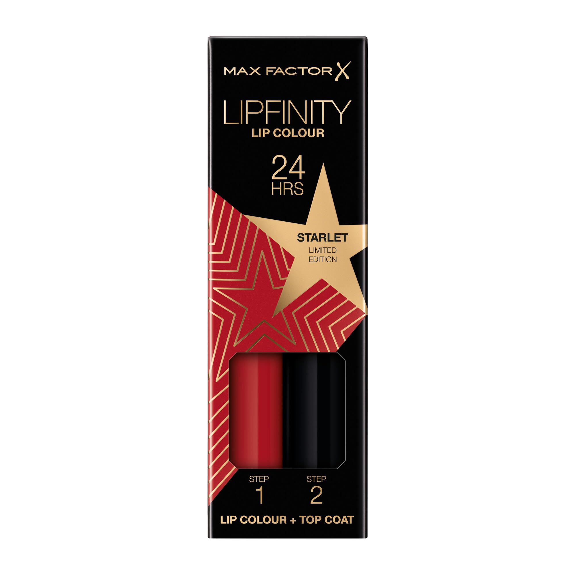 Max Factor, Lipfinity Lip Colour Tinta Labbra Matte Lunga Durata E Gloss Idratante, Applicazione Bifase, Edizione Limitata, 88 Starlet