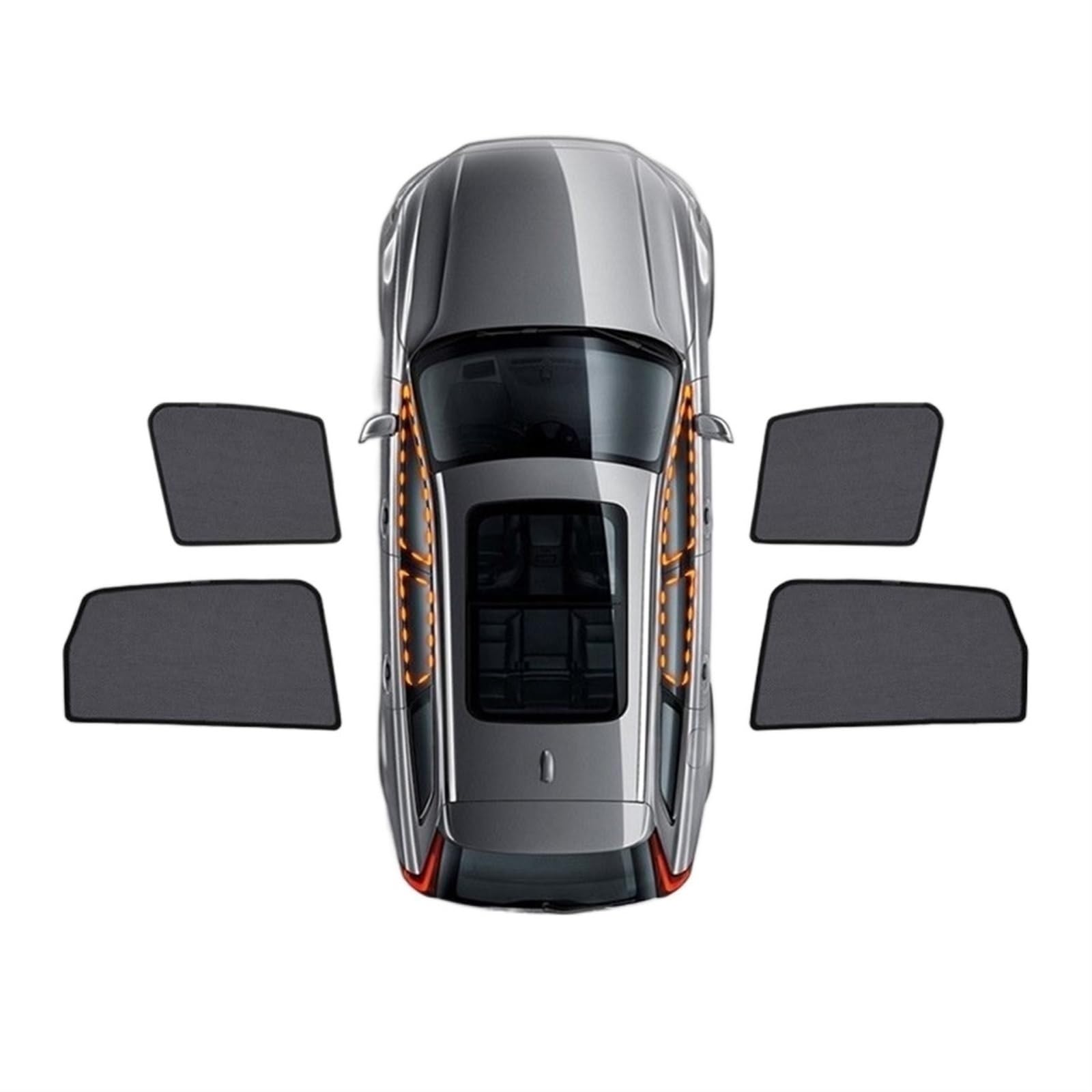 Parasol magnético Coche para Grand para Scenic IV 2016 2017 2018 2019 2020 2021 2022 Parabrisas Delantero De Coche Ventana Lateral Trasera Cortina Parasol Visor Parasol Ventana Coche (Color : 2Front