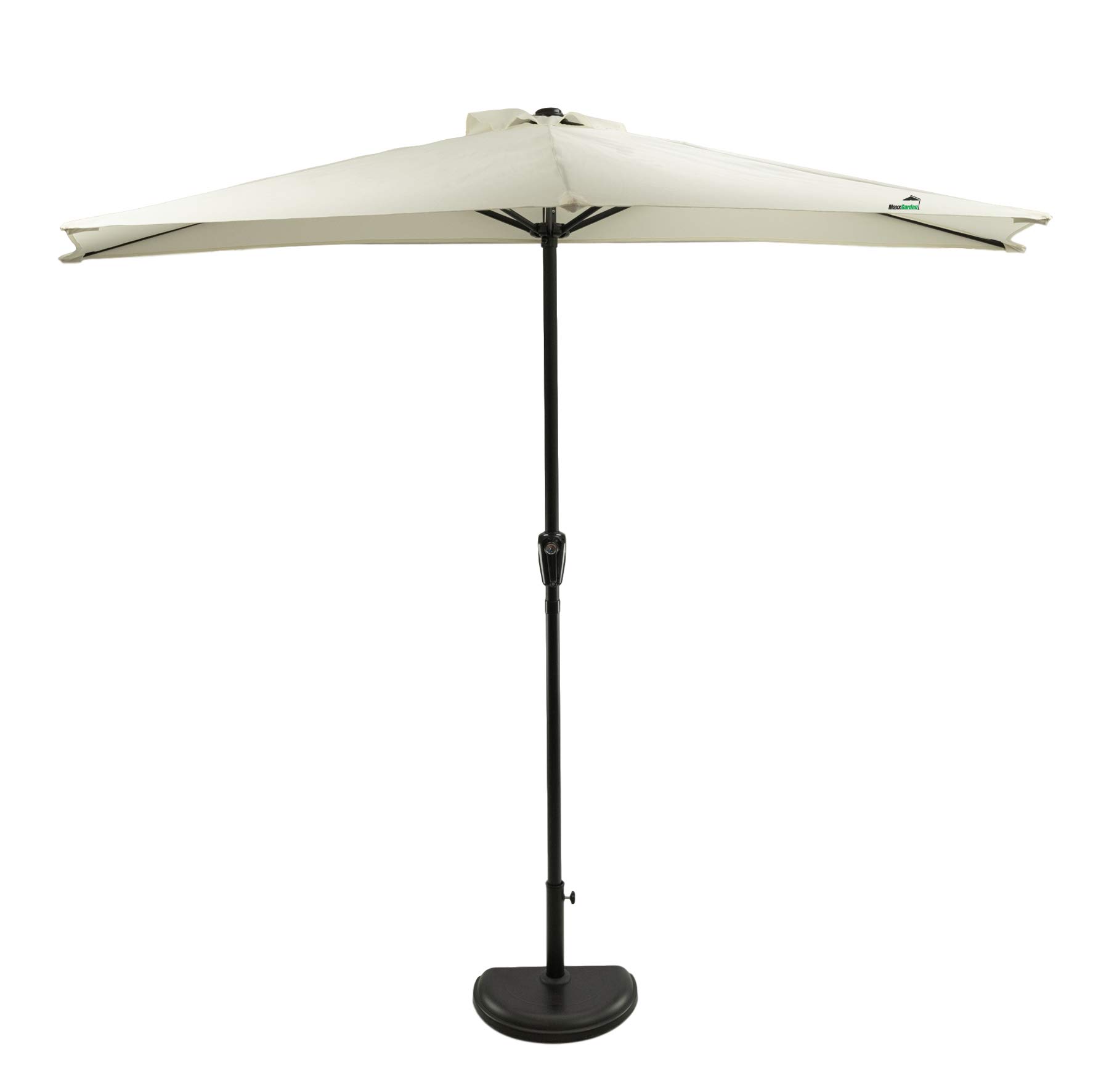 Ombrellone Decentrato Uniprodo – Quadrato 250x250 Cm, Protezione UV50+, Inclinabile Con Manovella, Base In Acciaio, Tessuto Poliestere 180g/m², Crema