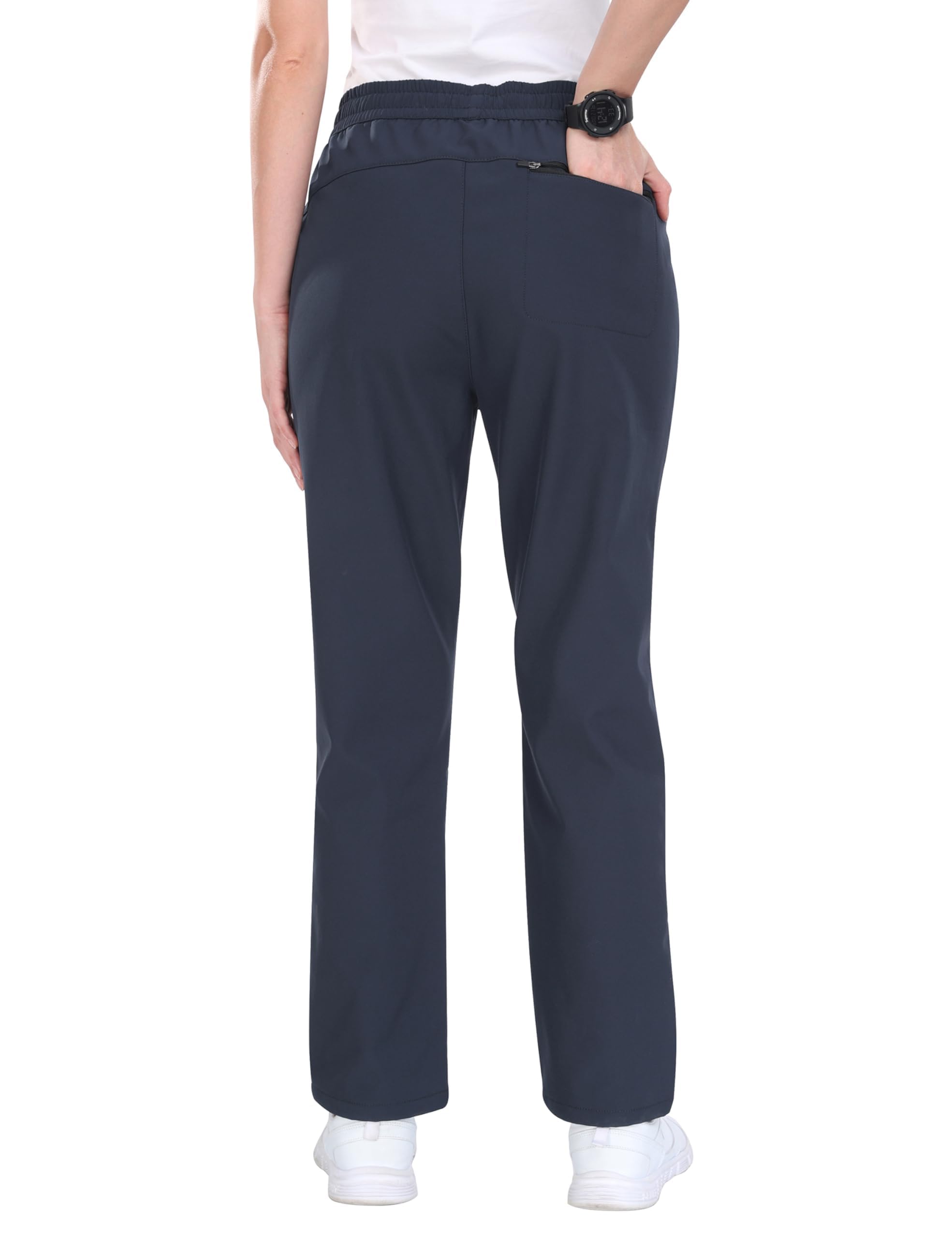 MoFiz Pantaloni Sci Donna Pantaloni Termici Trekking Impermeabili Pantaloni Invernali Grigio Scuro XXL