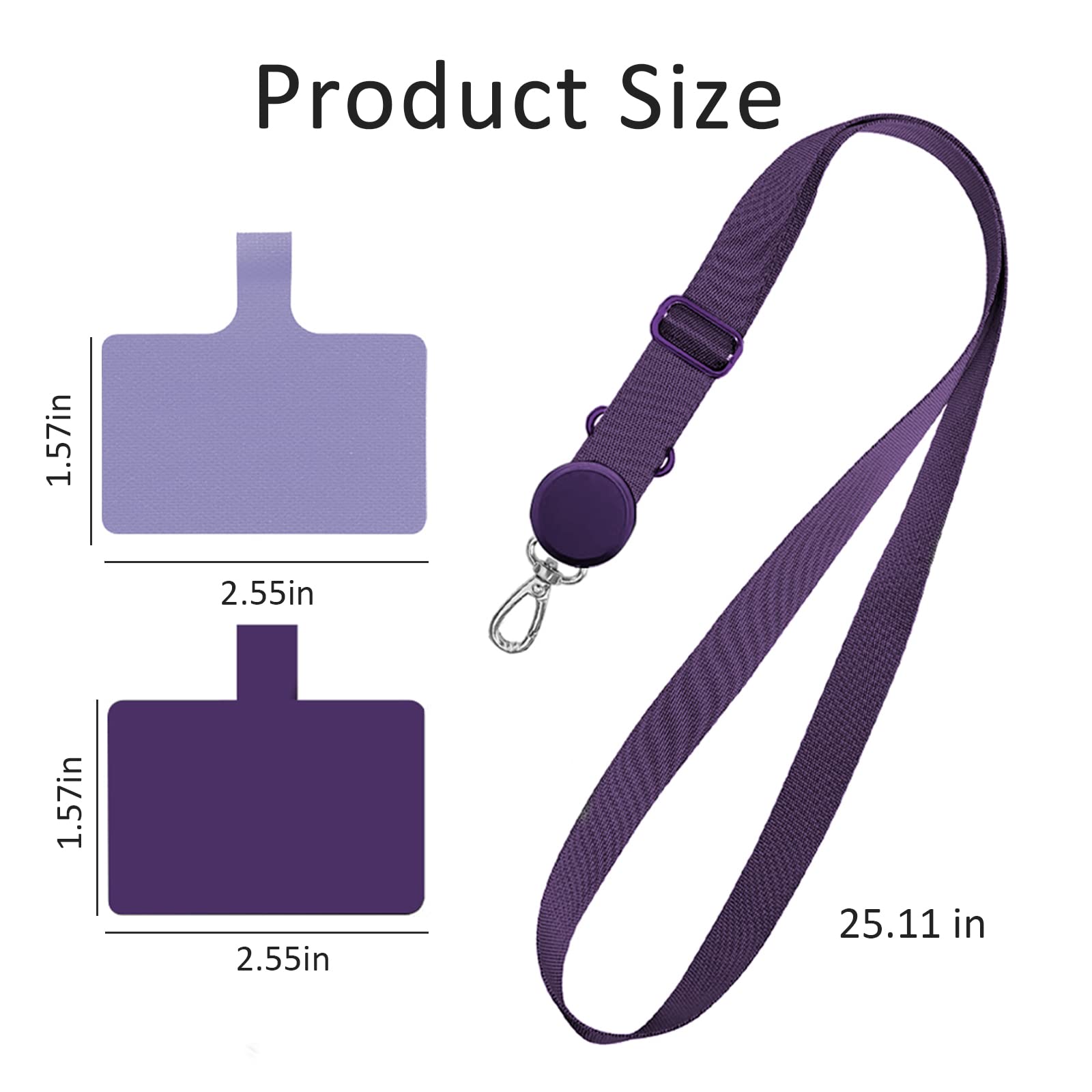 Yoedge Cordino Per Cellulare Universale, Regolabile Rimovibile Laccetto - Foto 9