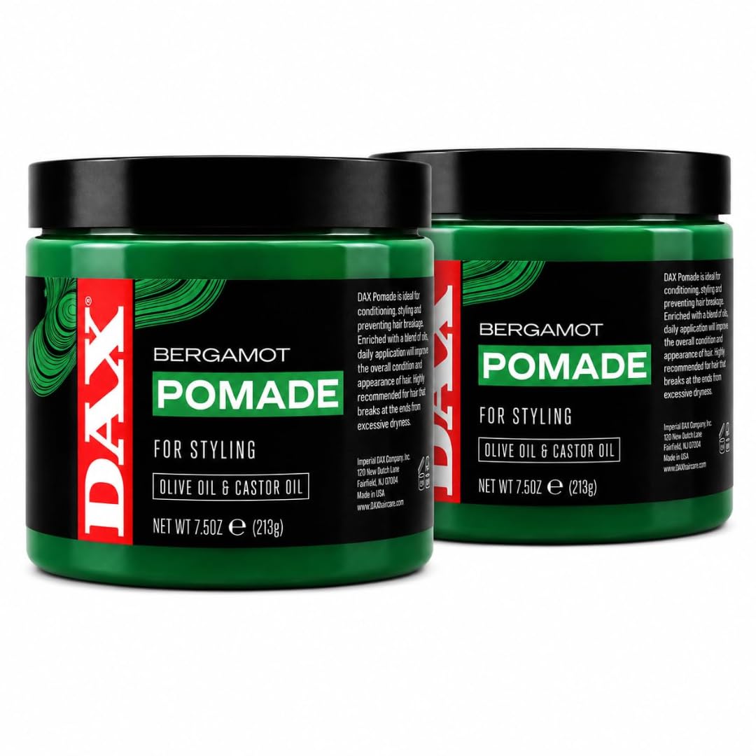Dax Pomade (Bergamot) 7.5 oz. Jar (Pack of 2)