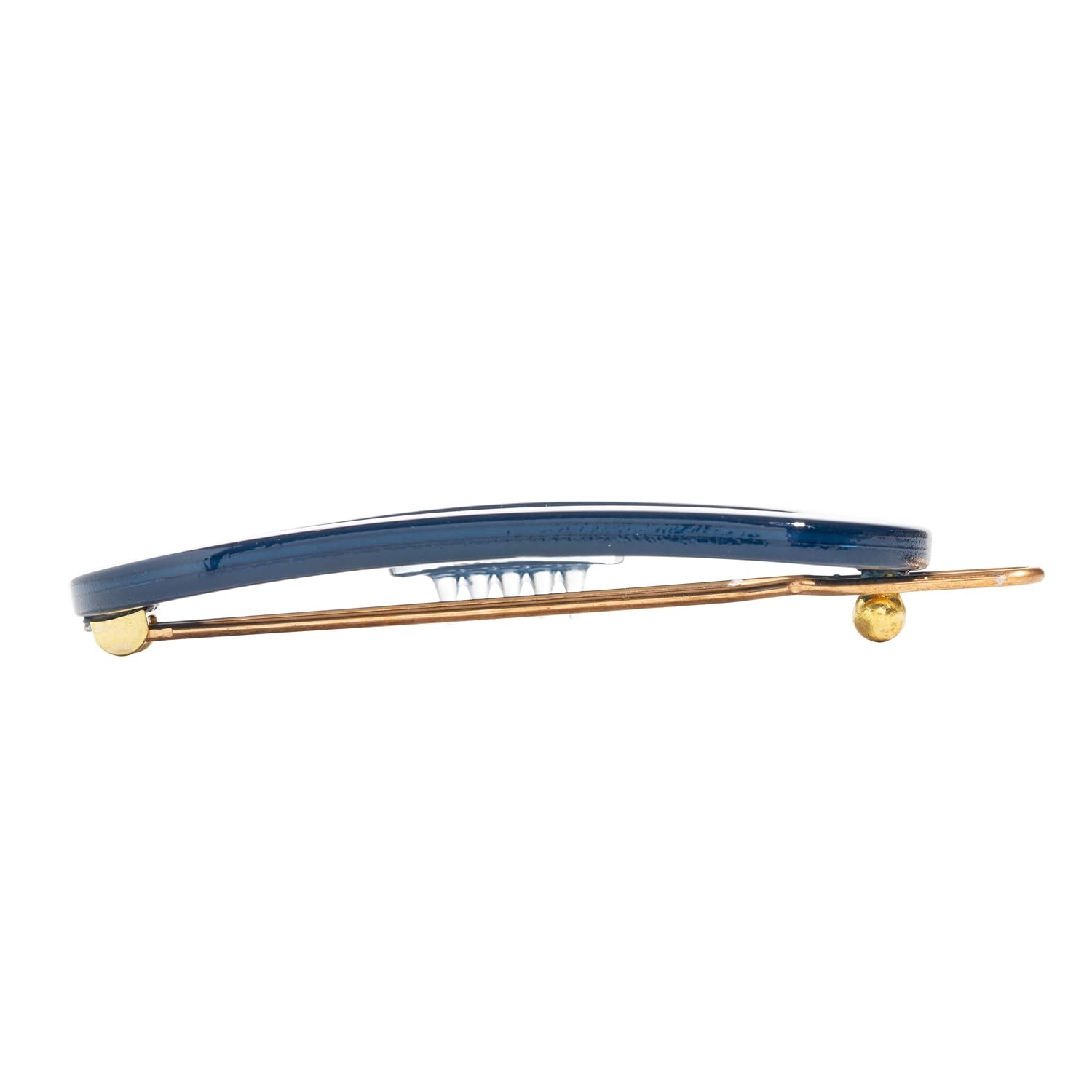 France Luxe Mini Oval on Tige Boule, Denim Blue Opale
