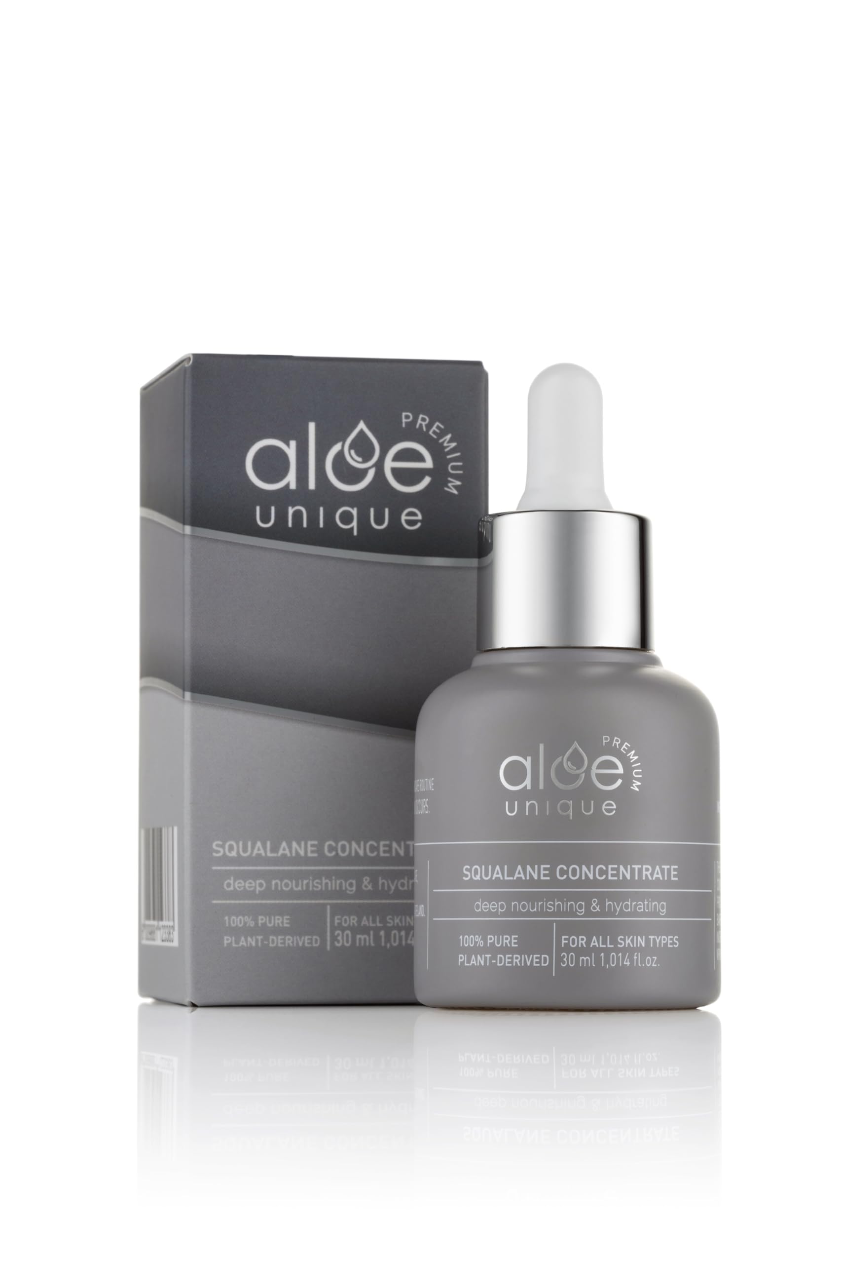 100% puro Squalan Concentrato – Olio per il viso altamente efficace di qualità premium – Idratazione profonda e cura della barriera cutanea – 30 ml
