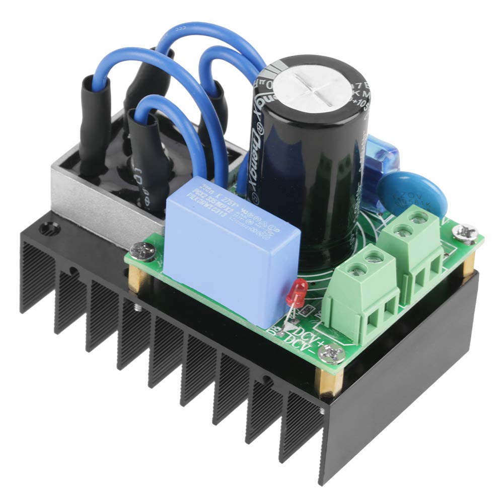 Modulo Raddrizzatore AC a DC 5-34V a 7-50V con Protezione per Alimentatori e Circuiti Elettronici, Corrente di Uscita 10A