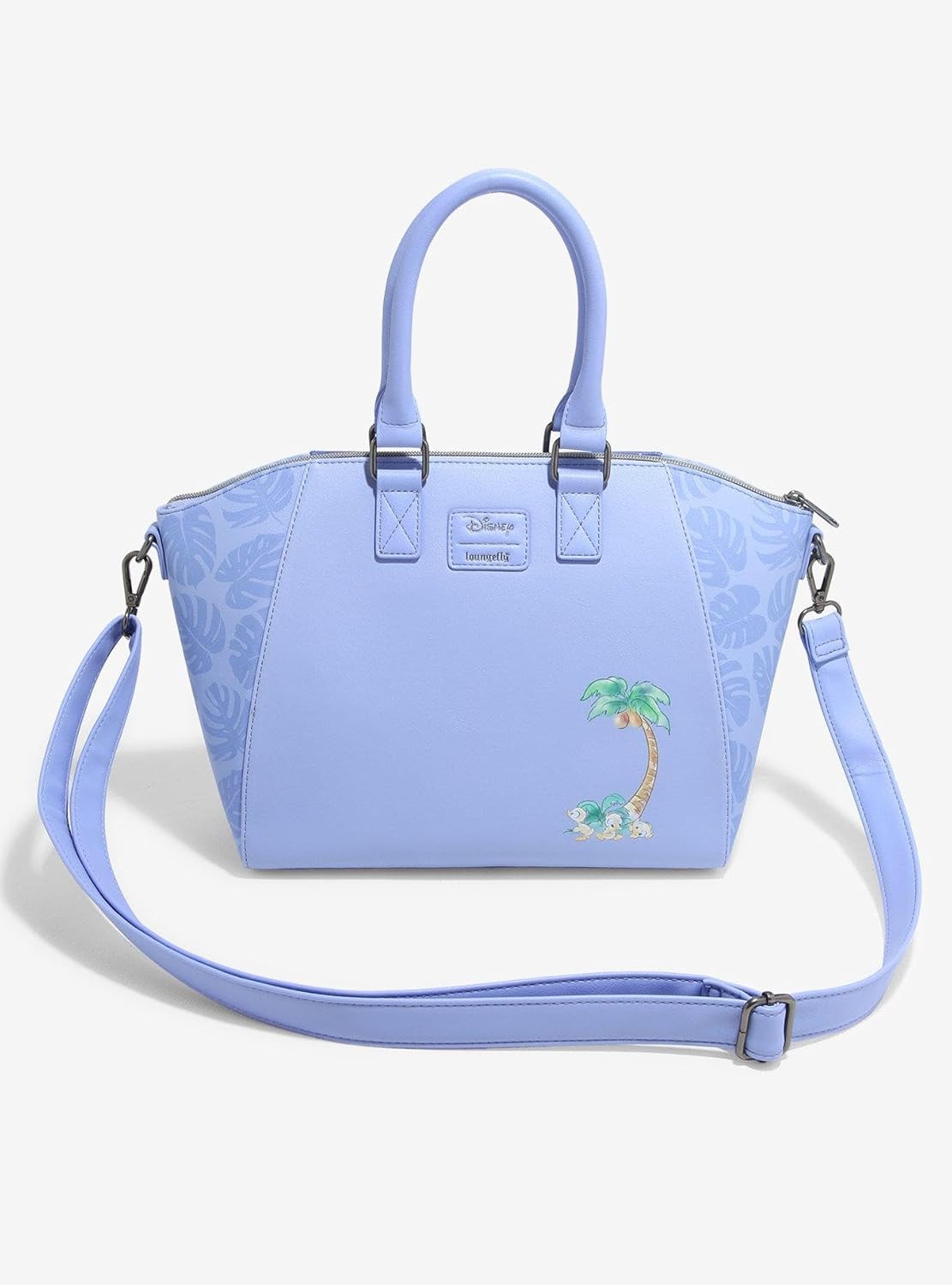Loungefly Disney Stitch & Angel Hammock Satchel Bag BLUE NONE