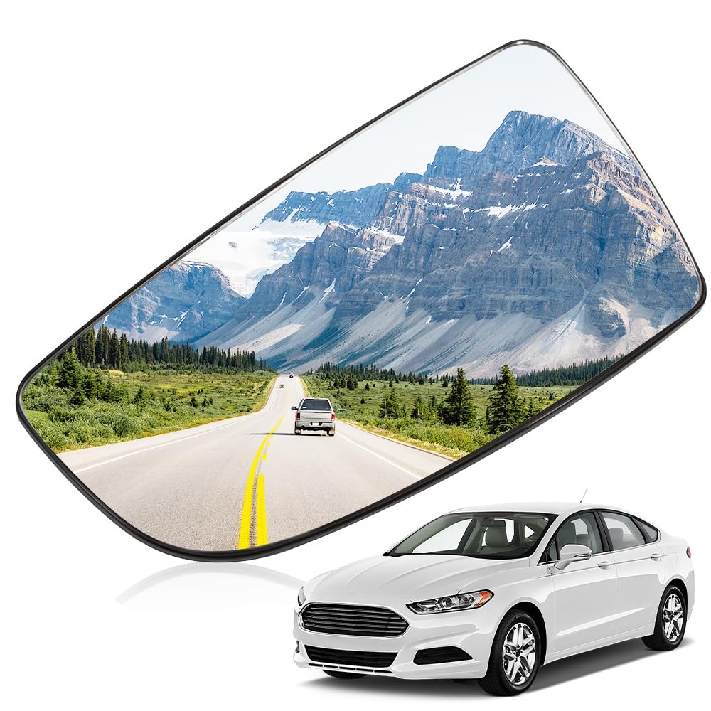 Lower Wing Mirror Glass Left Passenger Side for Ford Transit Mk8 2014-2025 Onwards 1855103 BK3117C718AB Wing Mirror Glass + Back Plate, Passenger Left Side N/S Door Lower Wing Mirror Replacement