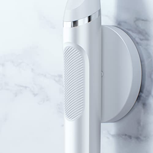 Image of Oral-B Clic Toothbrush, Chrome White, with 1 Replaceable Brush Head and Magnetic Holder