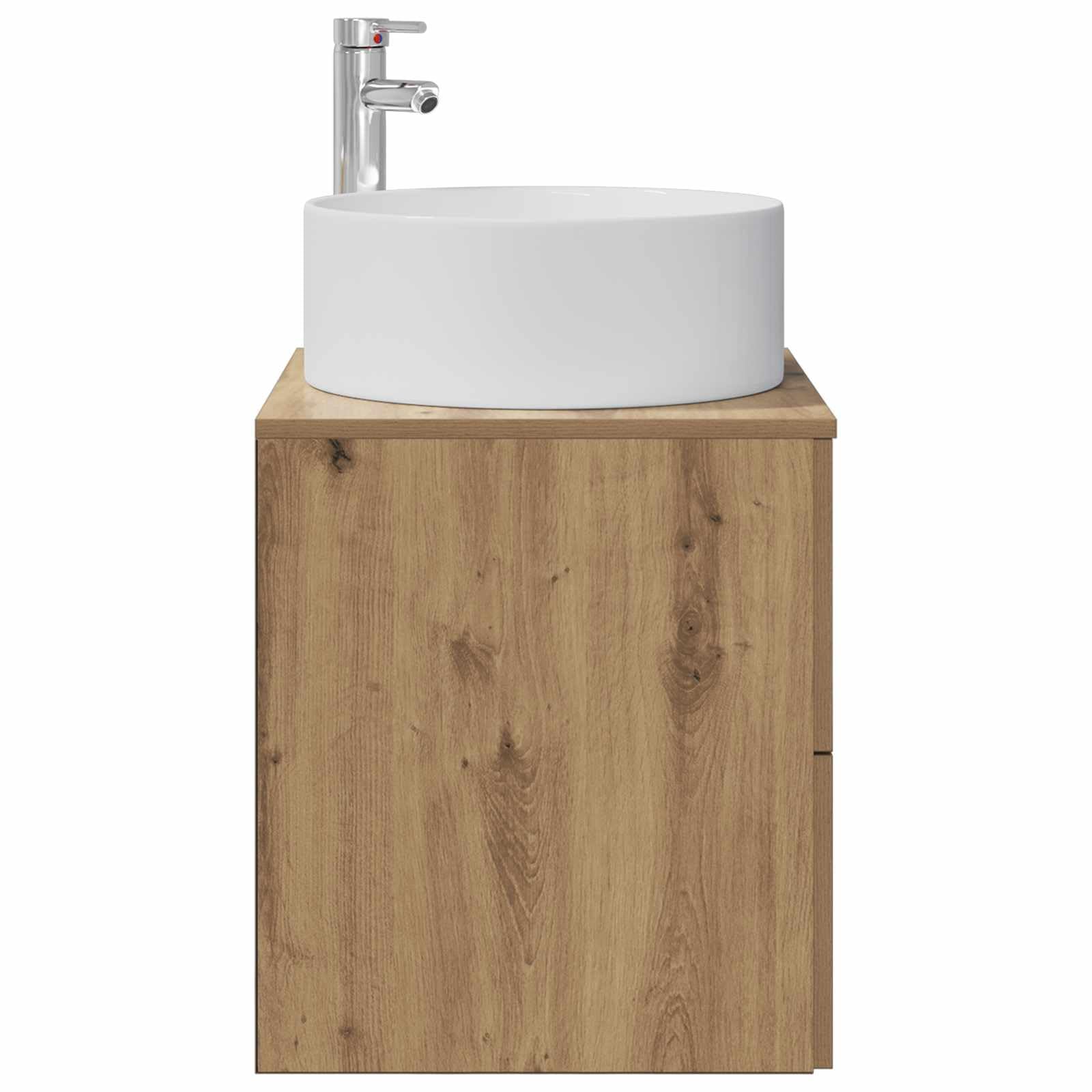 Mobile Lavabo da Parete con Lavabo 49.5x44.5cm Rovere