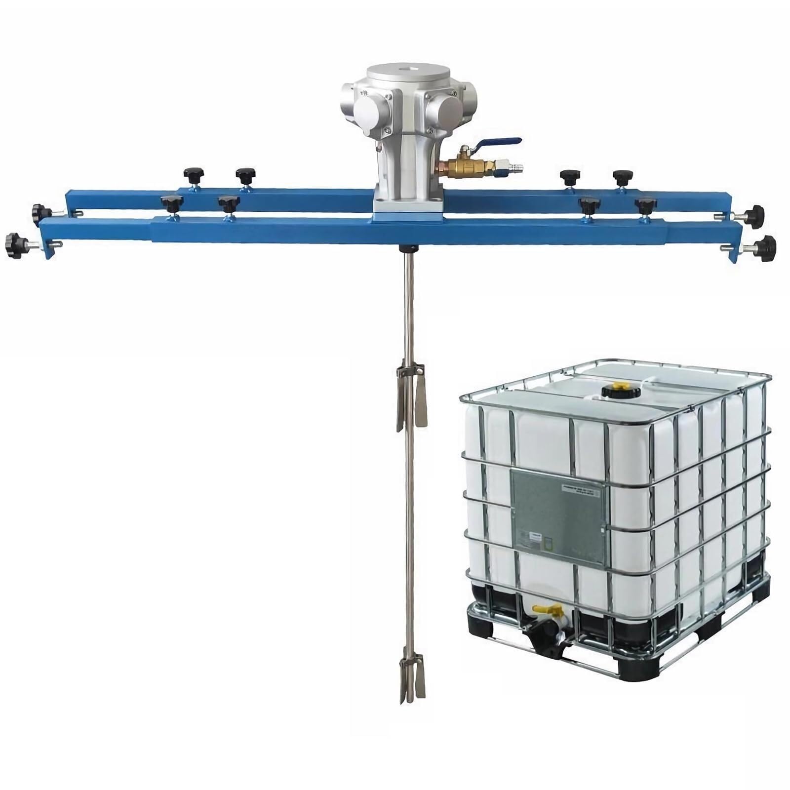 Mieszadła powietrza IBC, mieszadło do lakieru zbiornikowego 1 ton 1 HP, mieszadło pneumatyczne z uchwytem, składane śmigło, do mieszadła z rozpuszczalnikiem atramentowym