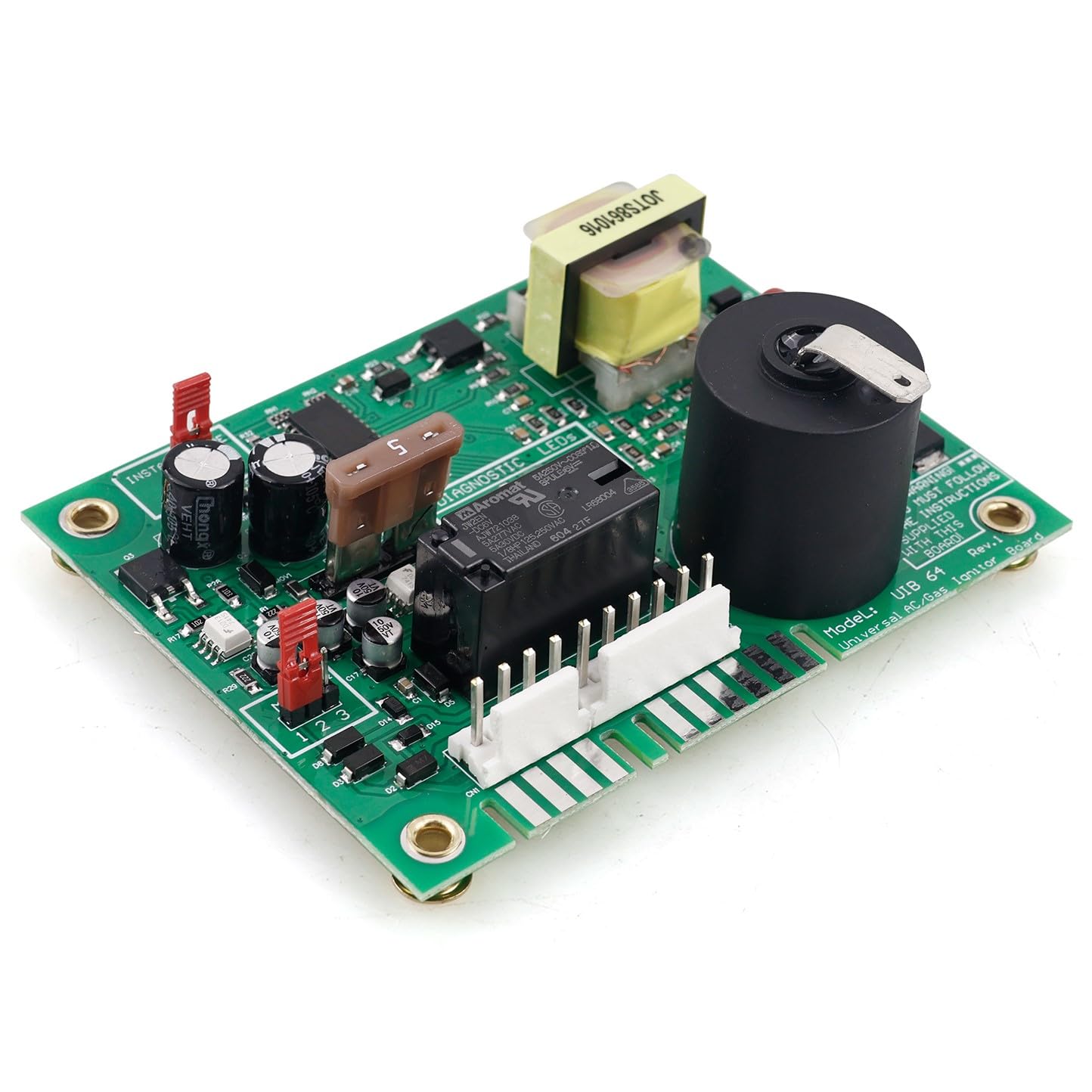 LINLINS UIB64 Ignition Control Circuit Board For Atwood AC/Gas Water Heaters That Have Both 4 Position and 6 Position Edge Style/10 Pin Style Connector Replace# UIB 64