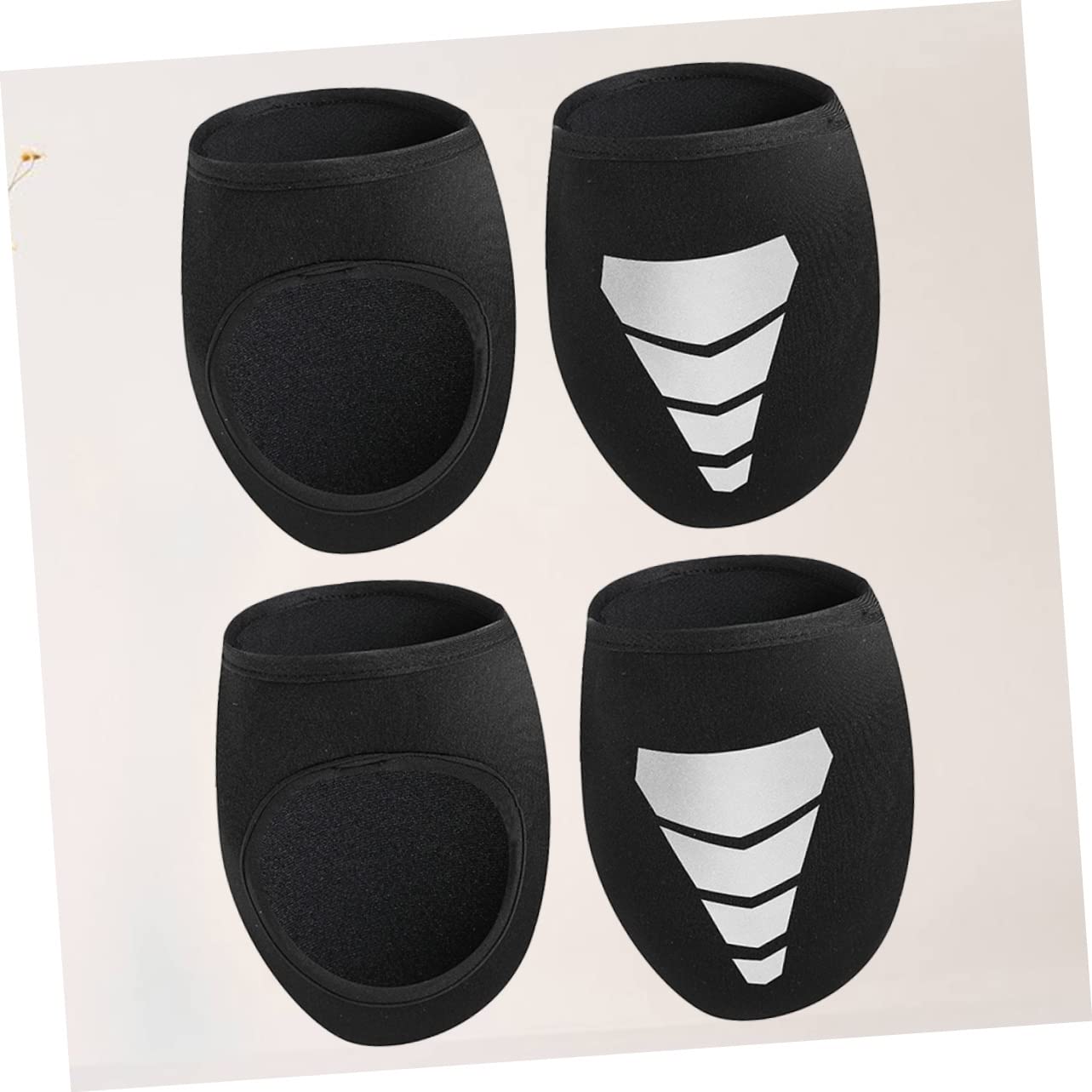 Yardwe Lot De 3 Couvre-Chaussures De Cyclisme en Néoprène Coupe-Vent Réfléchissants Confortables pour Lextérieur Et Lintérieur 2 Paires X 3