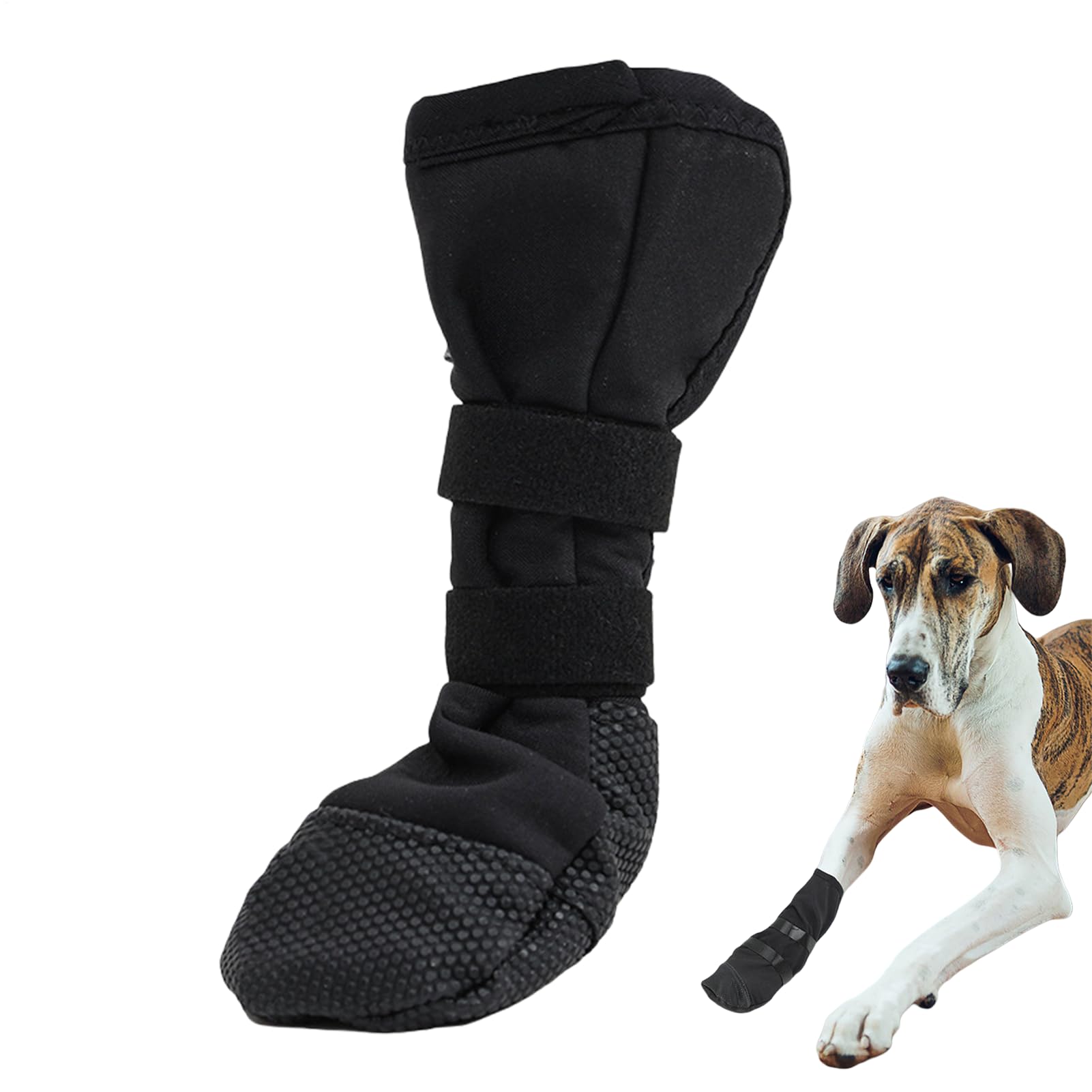 Wouqinen Dog Paw Wound Recovery Boot, Waterproof Dog Foot Covers Non-Slip, Dogs Boots & Paw Protectors for Outdoor Walking & Keep Dogs from Licking Wounds
