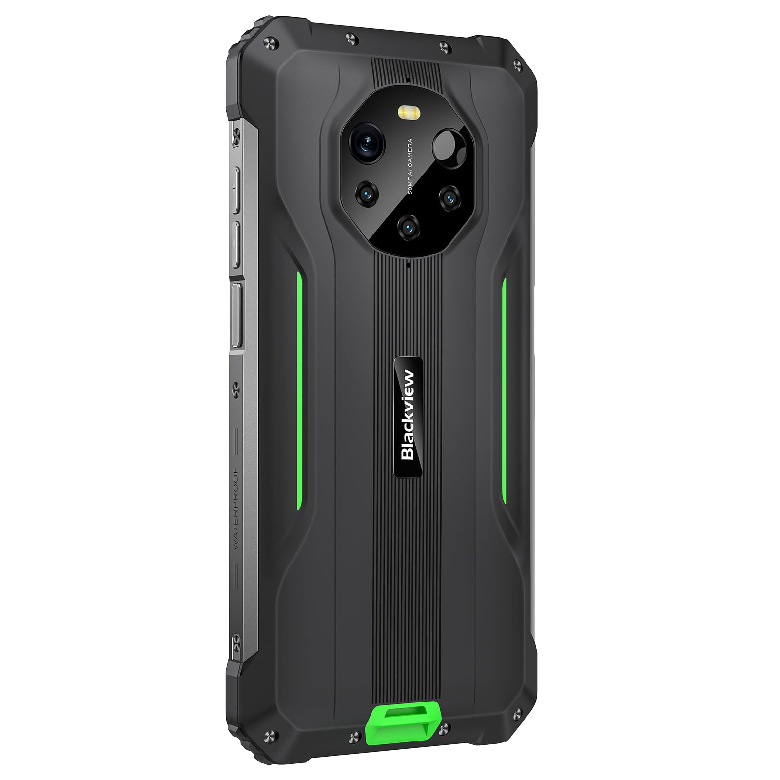 Blackview BL8800 Pro | 6,58" FHD+ | 8GB RAM + 128GB | Verde | Smartphone Rugged 5G | 50MP + 16MP + Cámara Térmica | 8380mAh | Android 11 | IP68/IP69K | Dual SIM | Garantía de 2 años