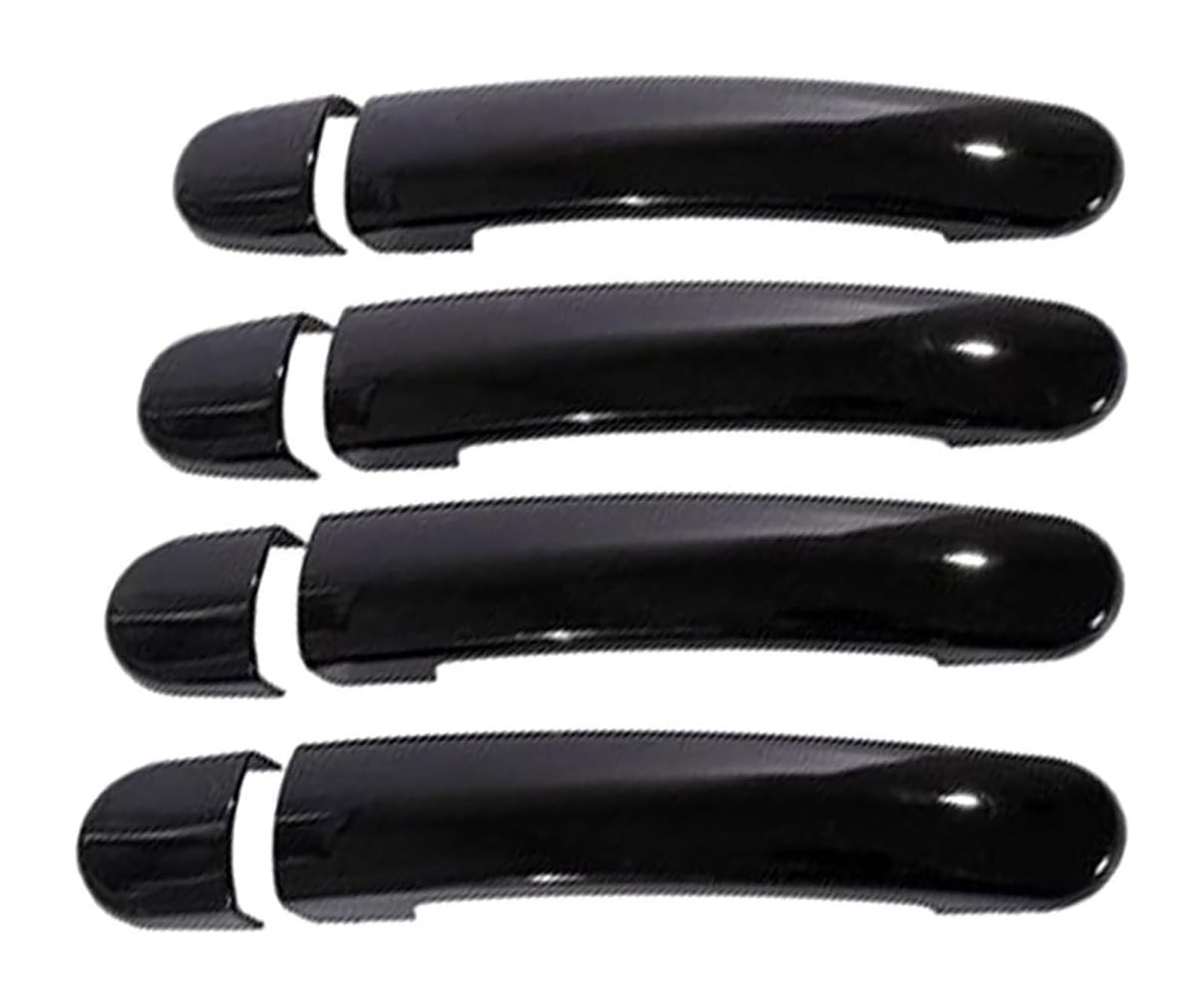 YSBVBLRMRV Car Outside Door Handle Cap for Sagitar A6 2012-2017 No Hole Door Handle & Anti-Scratch Cup Pull Protector Kit(Bright Black)
