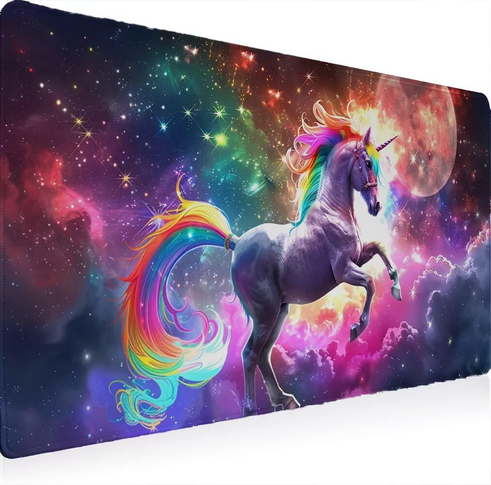Podkładka pod mysz, XXL 1200 x 600 podkładka pod mysz dla graczy, wodoodporna gumowa podstawa, duża podkładka pod mysz do gier na biurko zszyte krawędzie wodoodporna antypoślizgowa do biura koń