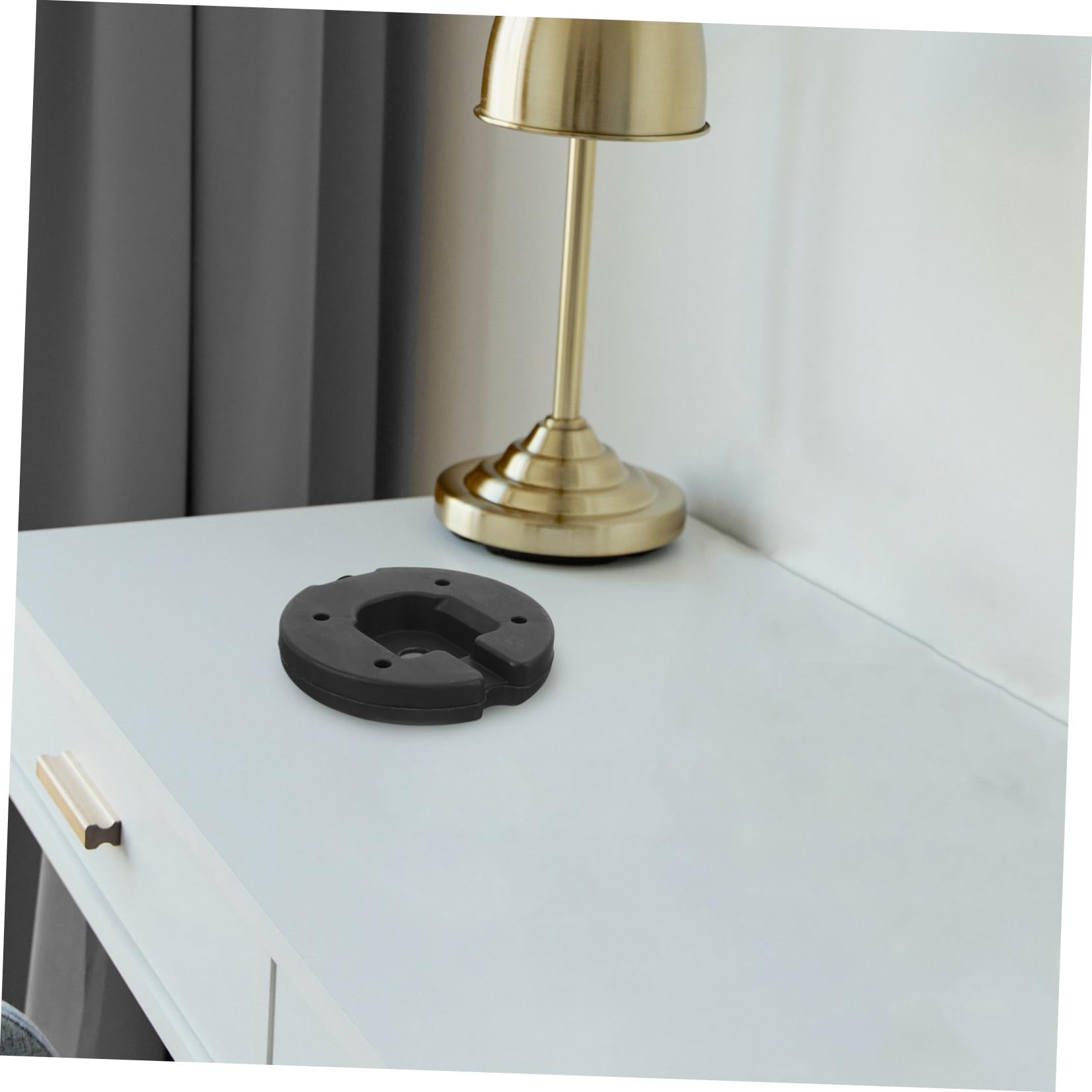 LIFKOME Lampenfußgewicht 1kg Rund - Stahl Gegengewicht Für Tischlampen