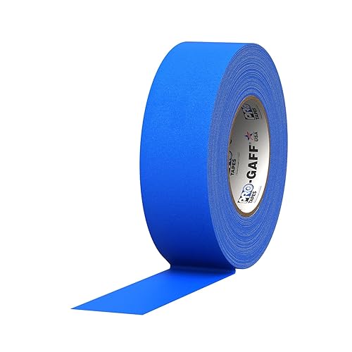ProTapes Pro Gaff - Cinta adhesiva plástica mate con adhesivo de goma, 11 mil de grosor, 55 yardas de longitud