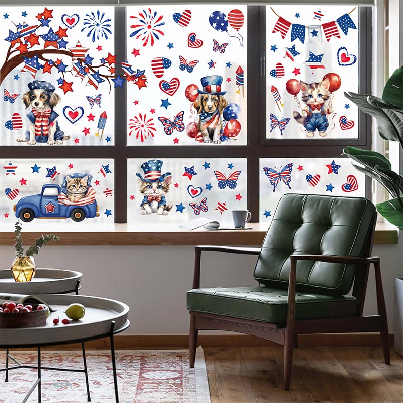 AhfuLife USA 4th of July Window Clings for 250 Years Anniversary - Image 6