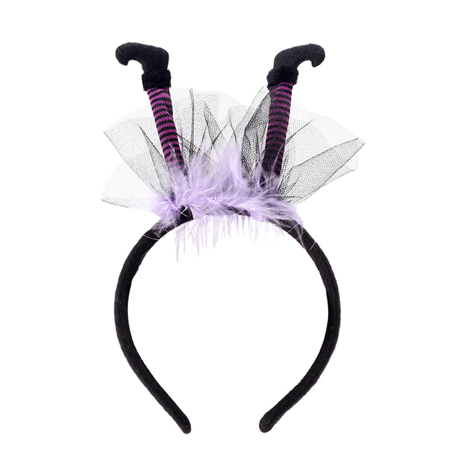 Kalttoy Witch Legs Hairhoop for Adult Theme Party Costume Witch Headband Day of the Death Headpiece Halloween Headwears Costume Props
