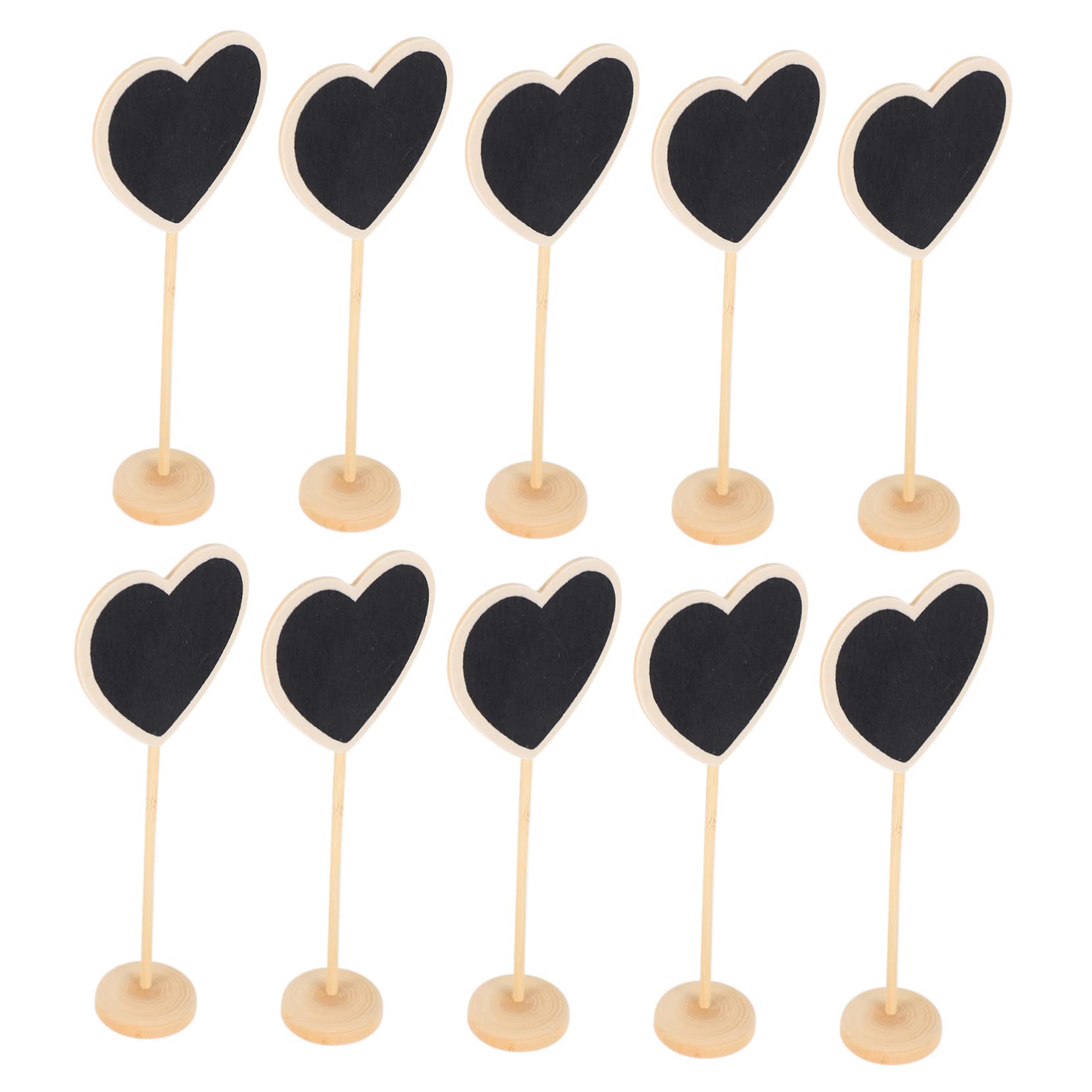 NUOBESTY 30stücke Mini Schiefertafeln Aus Holz Kleine Kreidetafeln Für Hochzeiten Partys Und Dekoration Wiederbeschreibbare Nachrichtenschilder Für Restaurant Und Zuhause